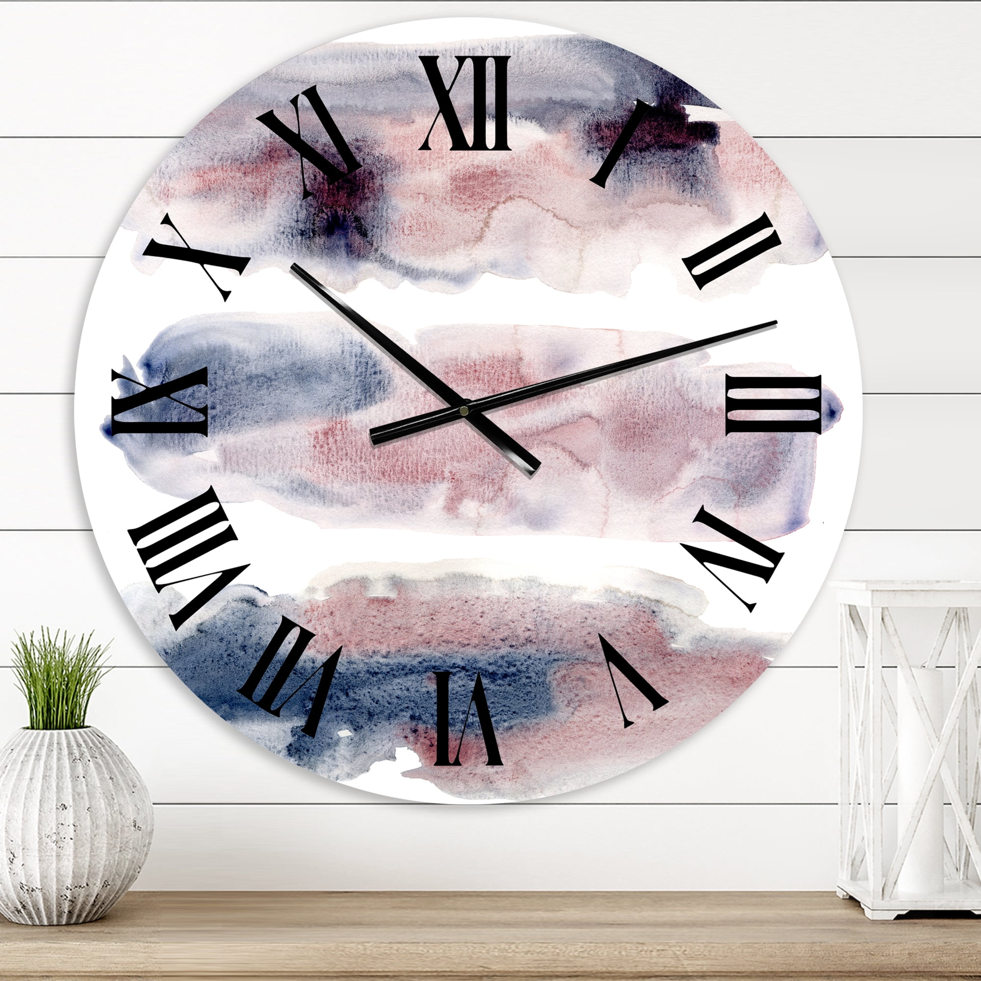 Designart 1 in Modern,Contemporary Wall Clock