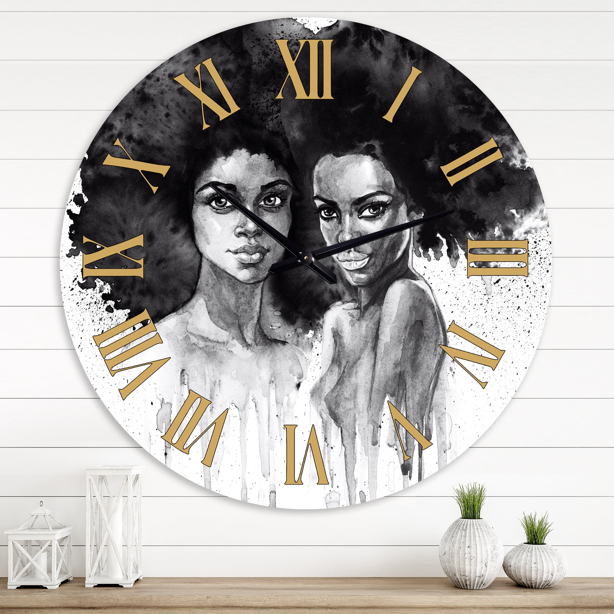 Designart 1 in Modern,Contemporary Wall Clock