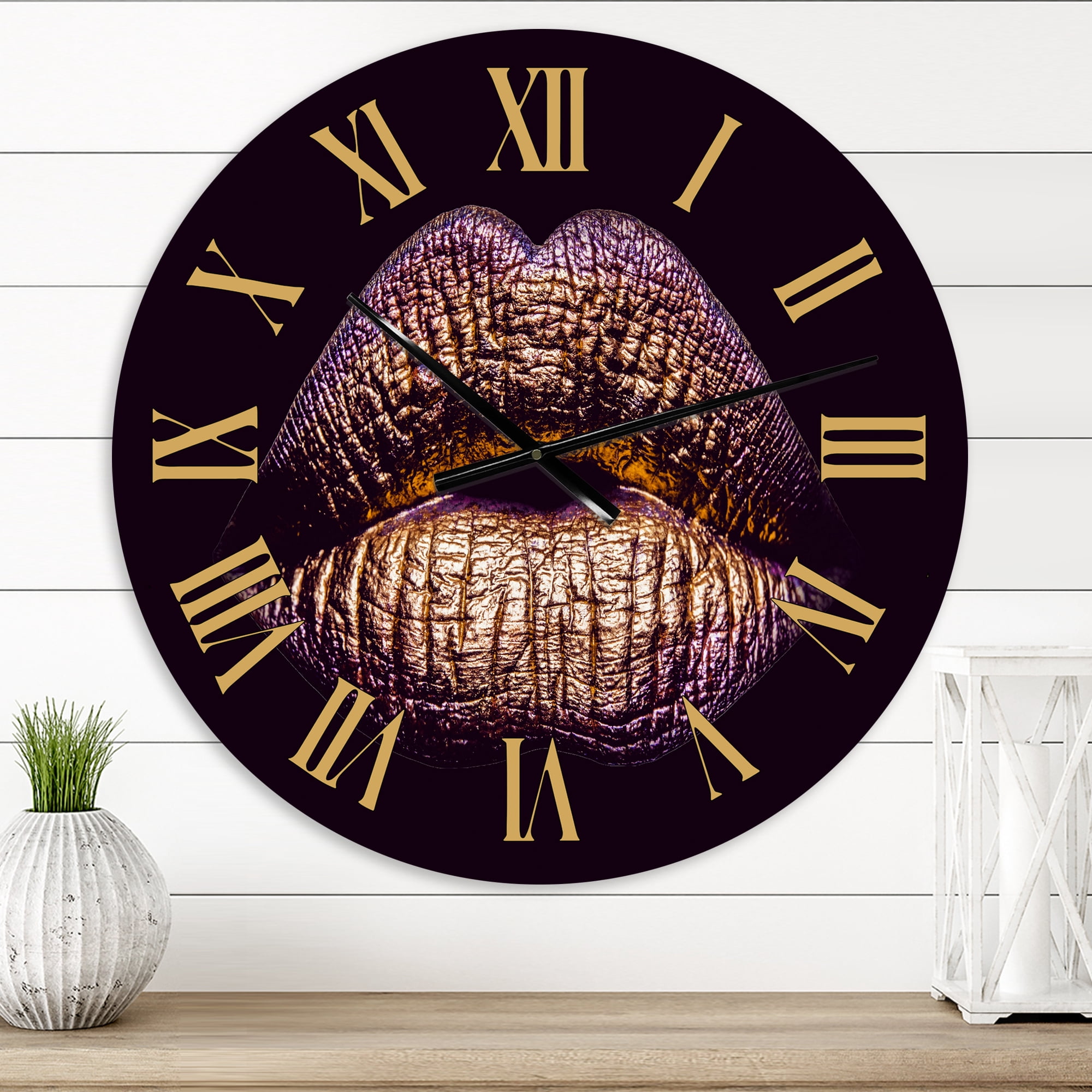 Designart 1 in Modern,Contemporary Wall Clock