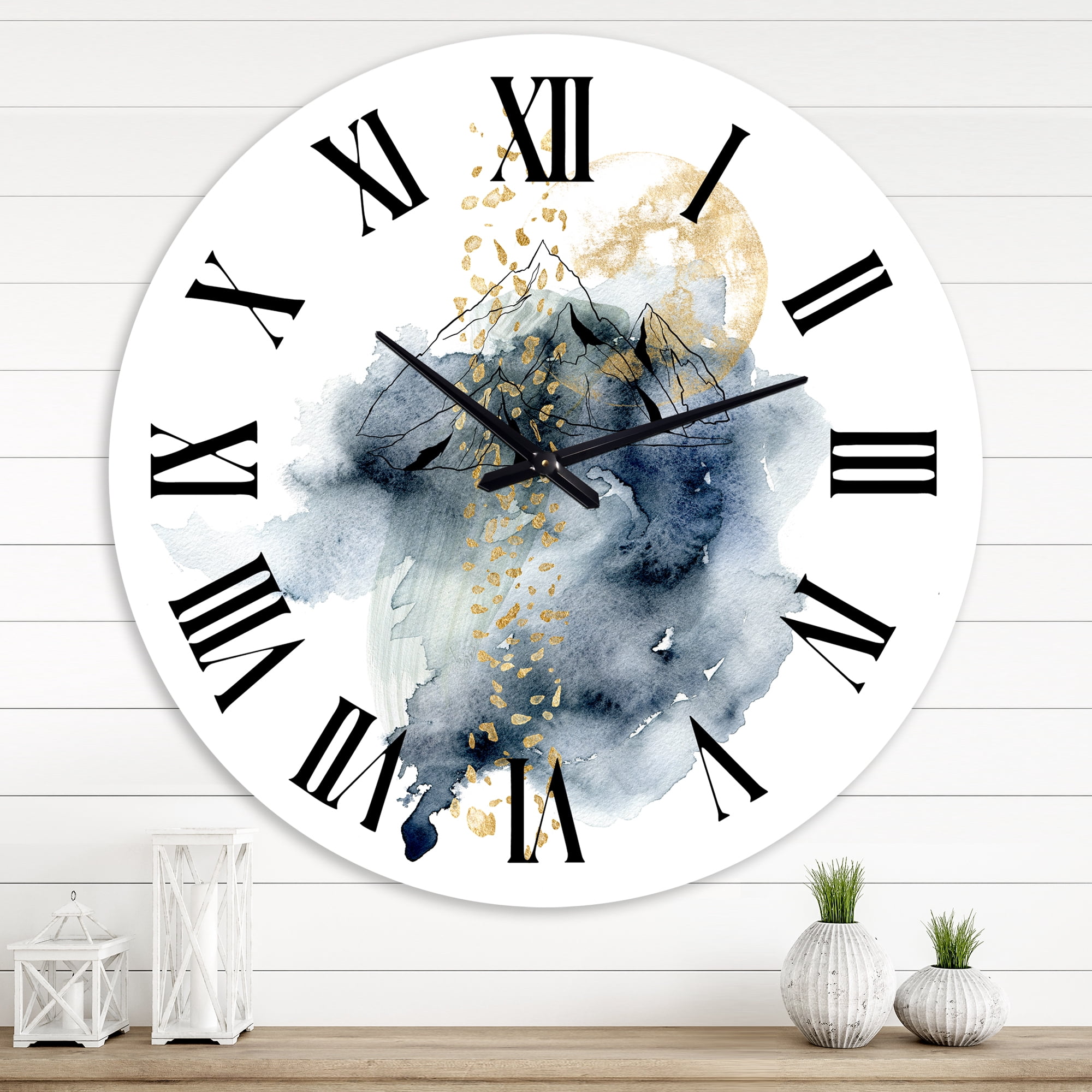 Designart 1 in Modern,Contemporary Wall Clock