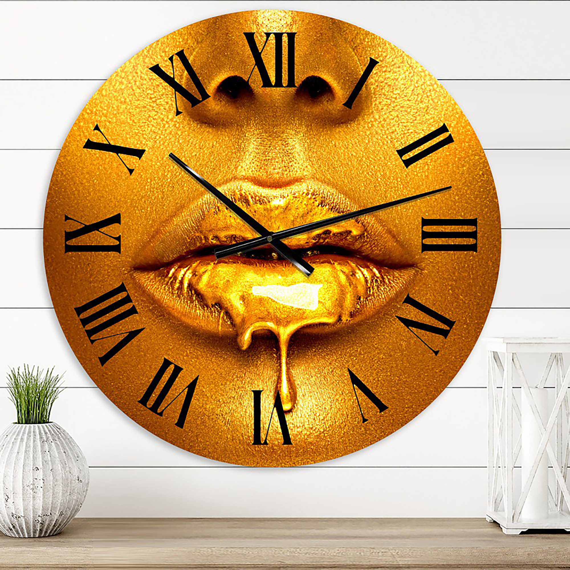 Designart 1 in Modern,Contemporary Wall Clock