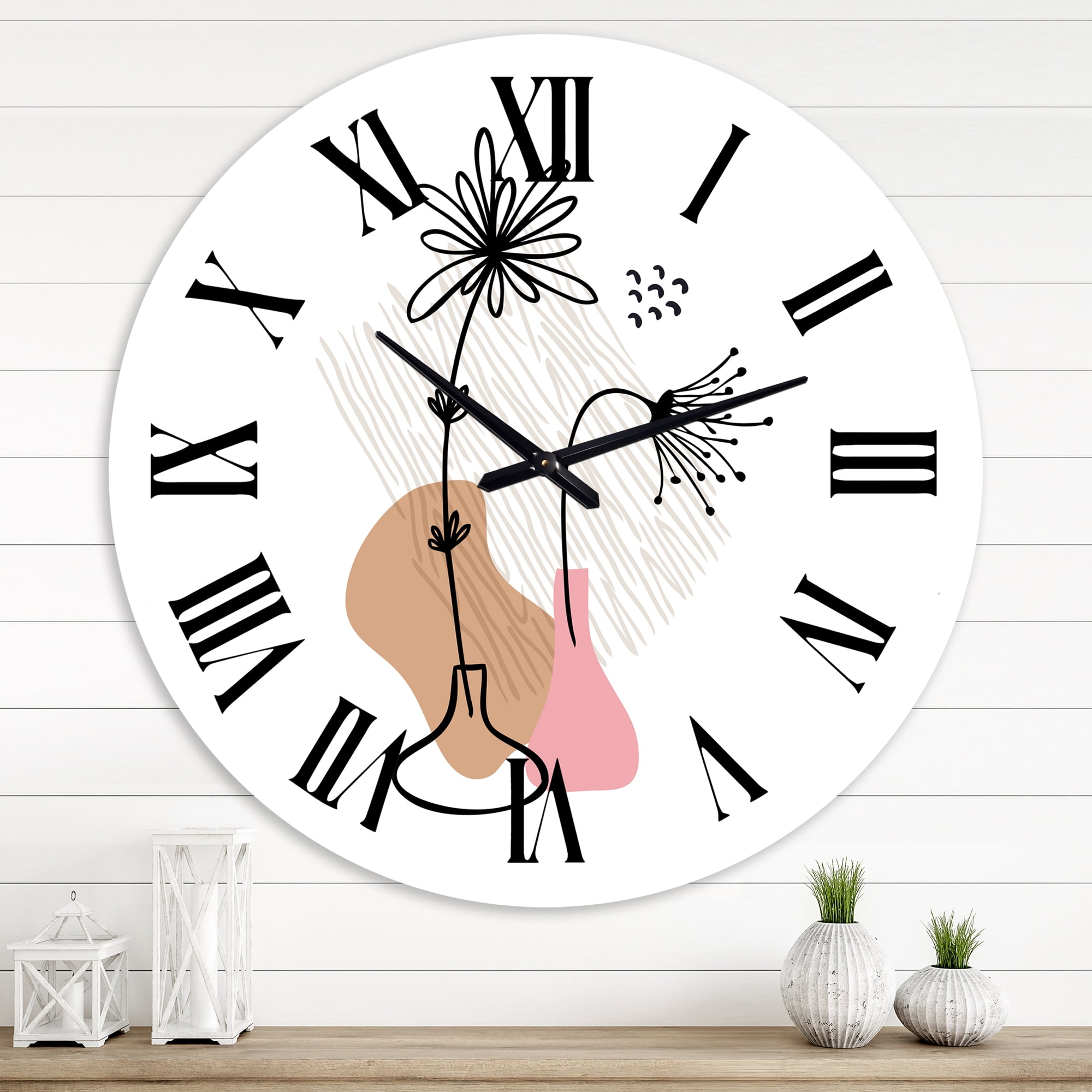 Designart 1 in Modern,Contemporary Wall Clock