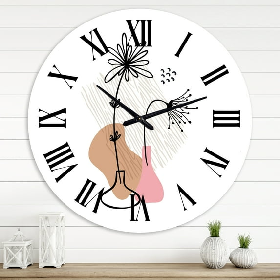 Designart 1 in Modern,Contemporary Wall Clock