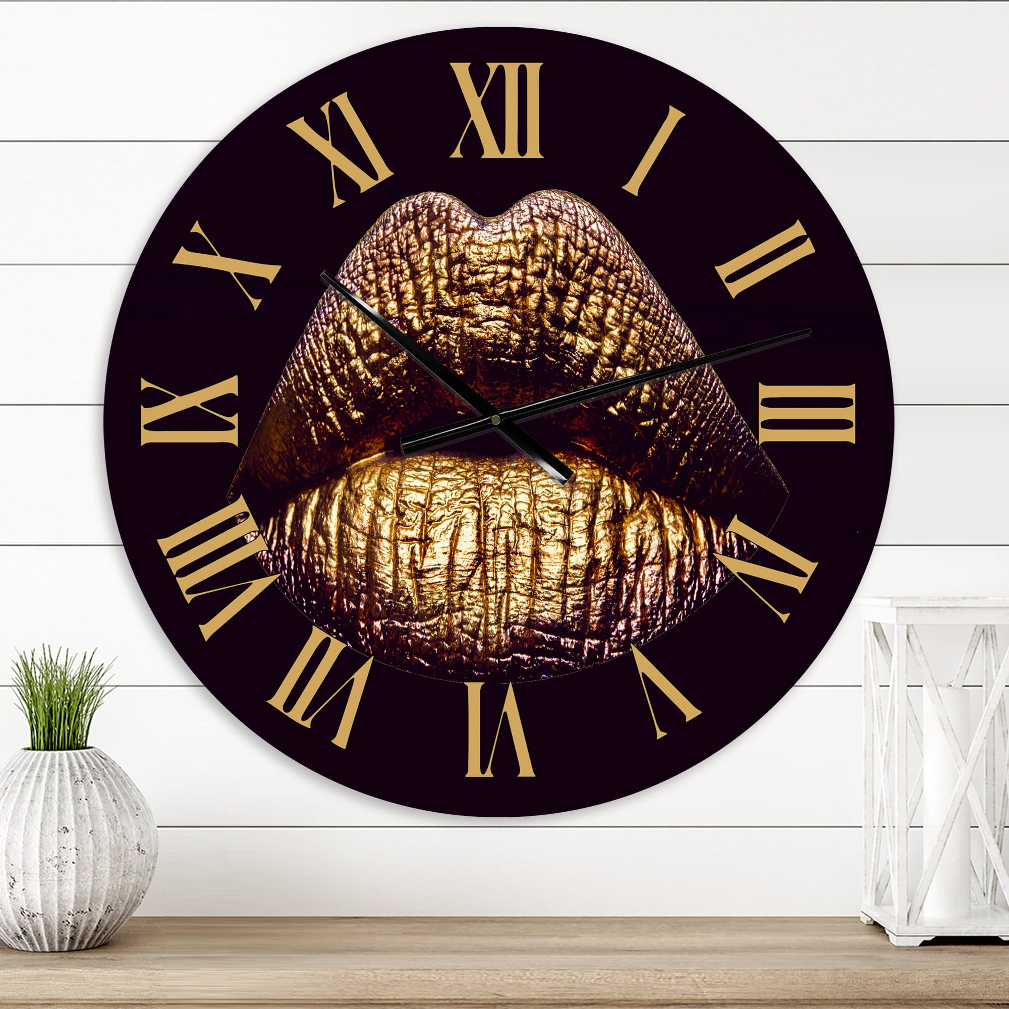 Designart 1 in Modern,Contemporary Wall Clock