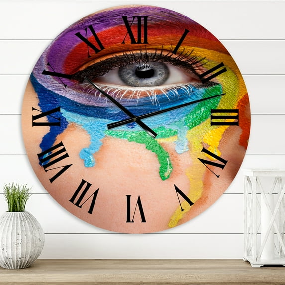 Designart 1 in Modern,Contemporary Wall Clock