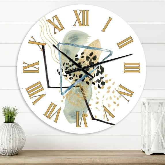 Designart 1 in Modern,Contemporary Wall Clock