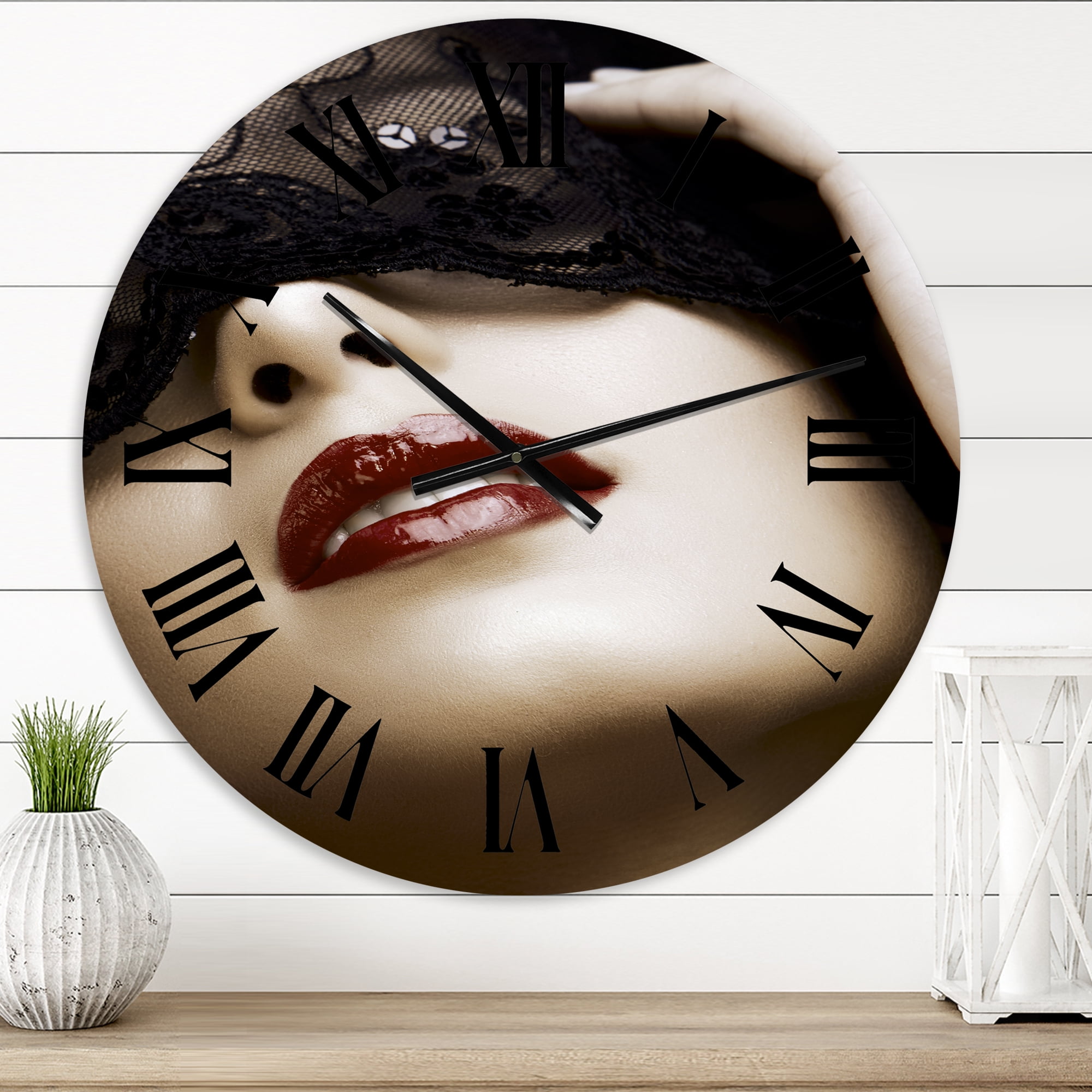 Designart 1 in Modern,Contemporary Wall Clock