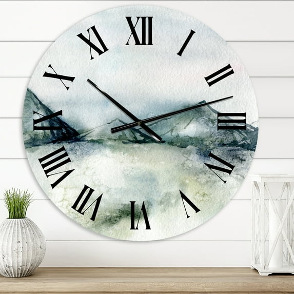 Designart 1 in Modern,Contemporary Wall Clock