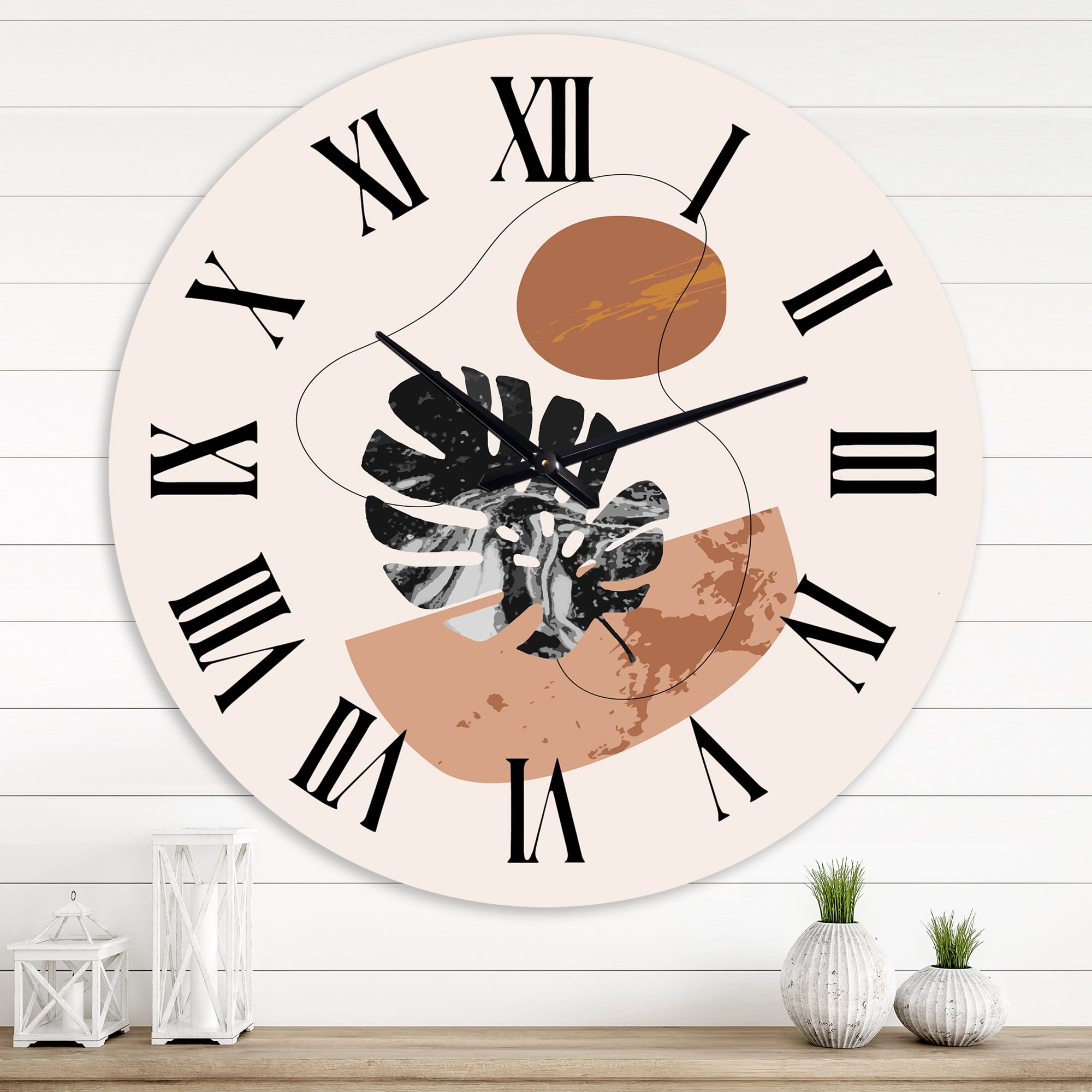 Designart 1 in Modern,Contemporary Wall Clock