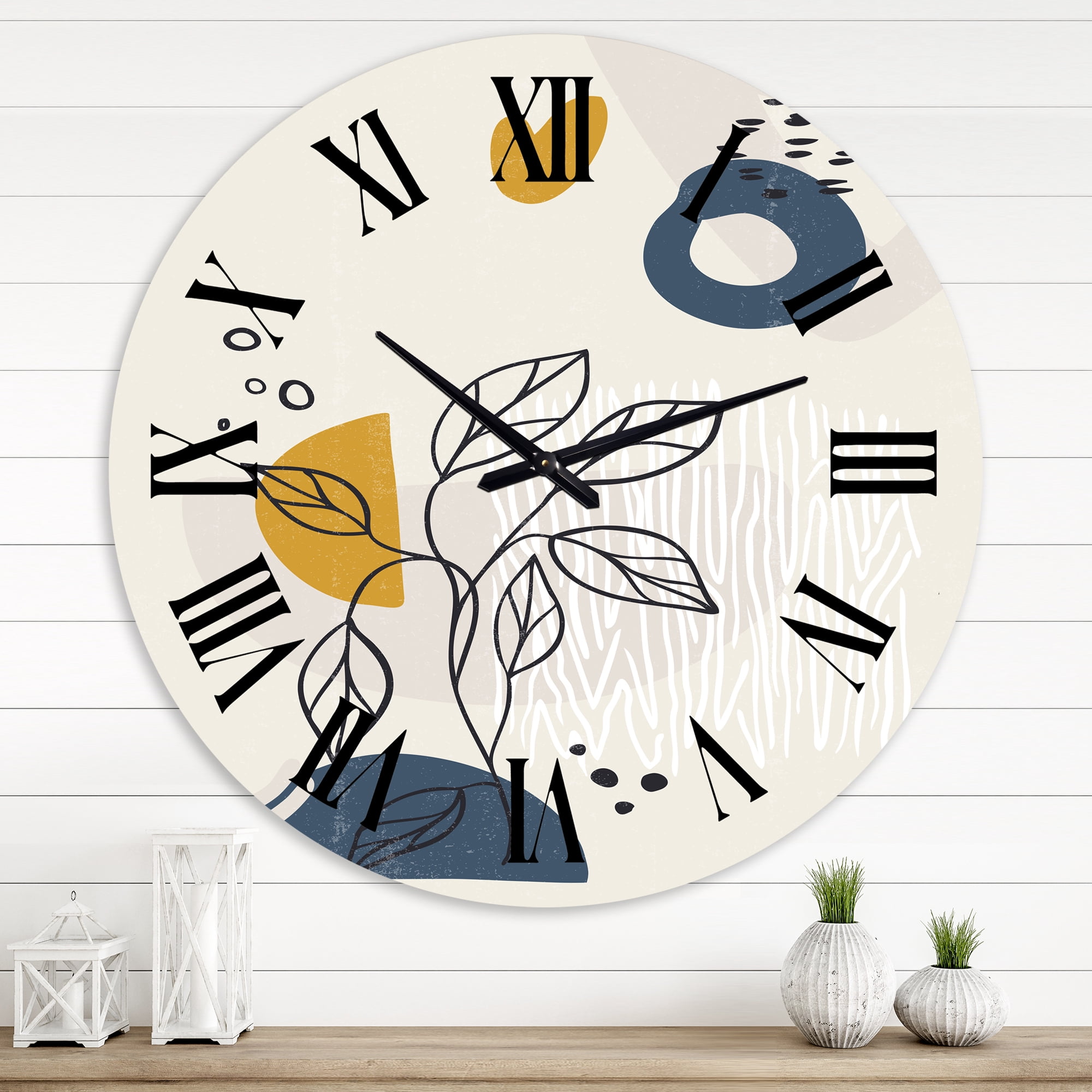 Designart 1 in Modern,Contemporary Wall Clock