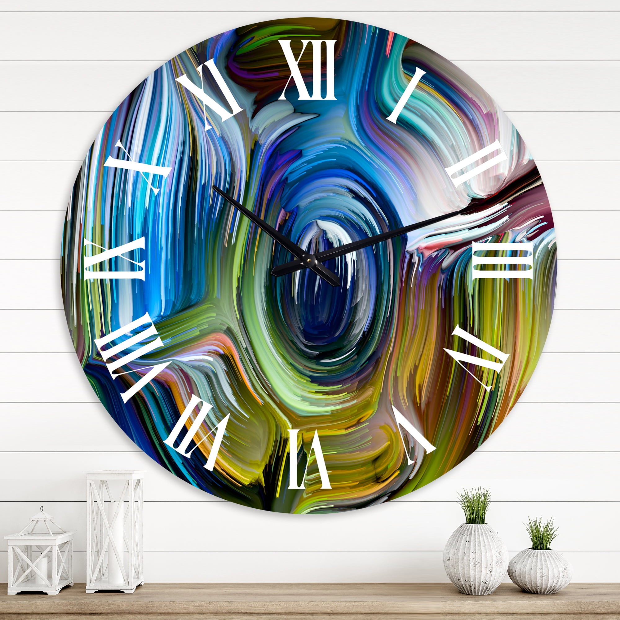 Designart 1 in Modern,Contemporary Wall Clock