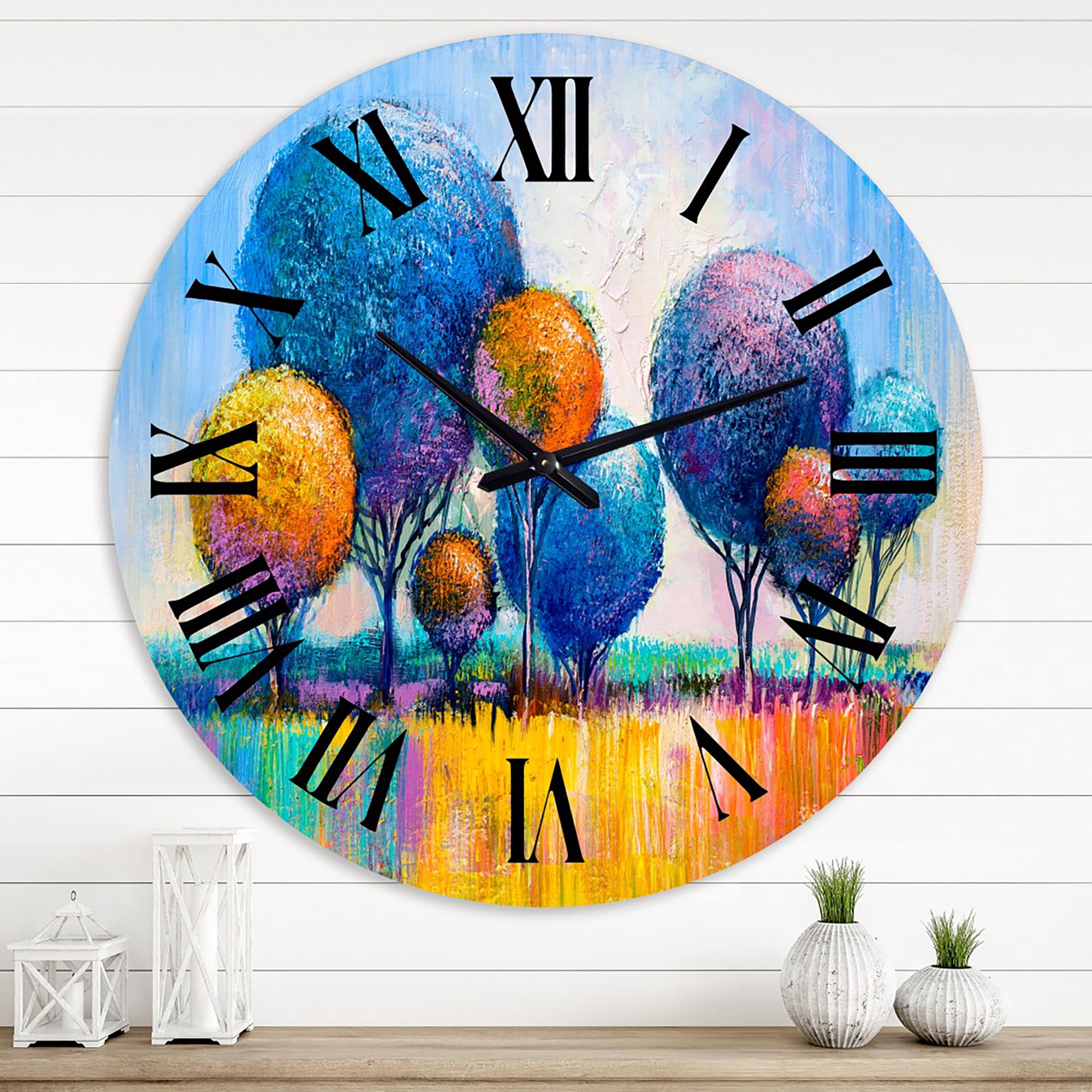 Designart 1 in Modern,Contemporary Wall Clock