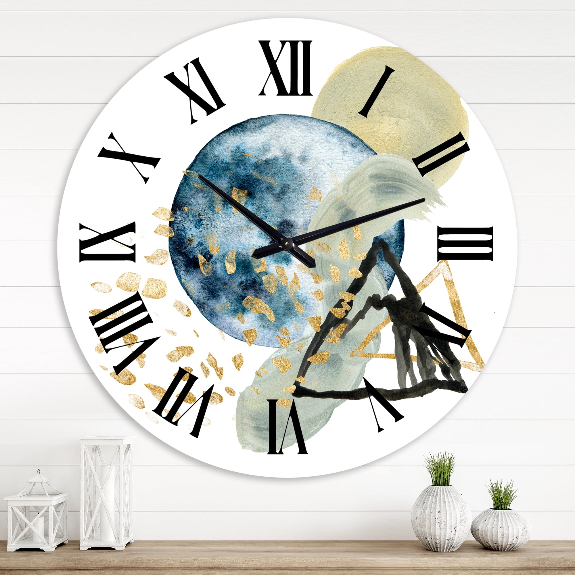 Designart 1 in Modern,Contemporary Wall Clock