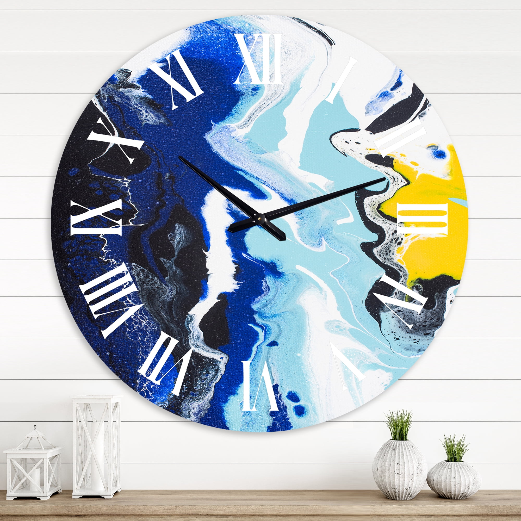 Designart 1 in Modern,Contemporary Wall Clock