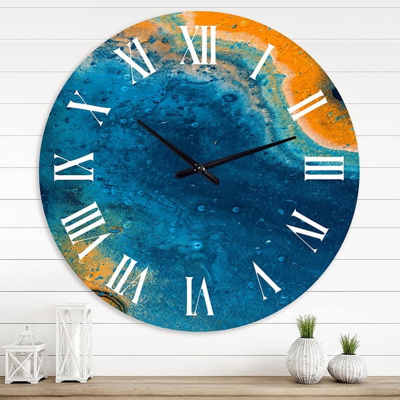 Designart 1 in Modern,Contemporary Wall Clock
