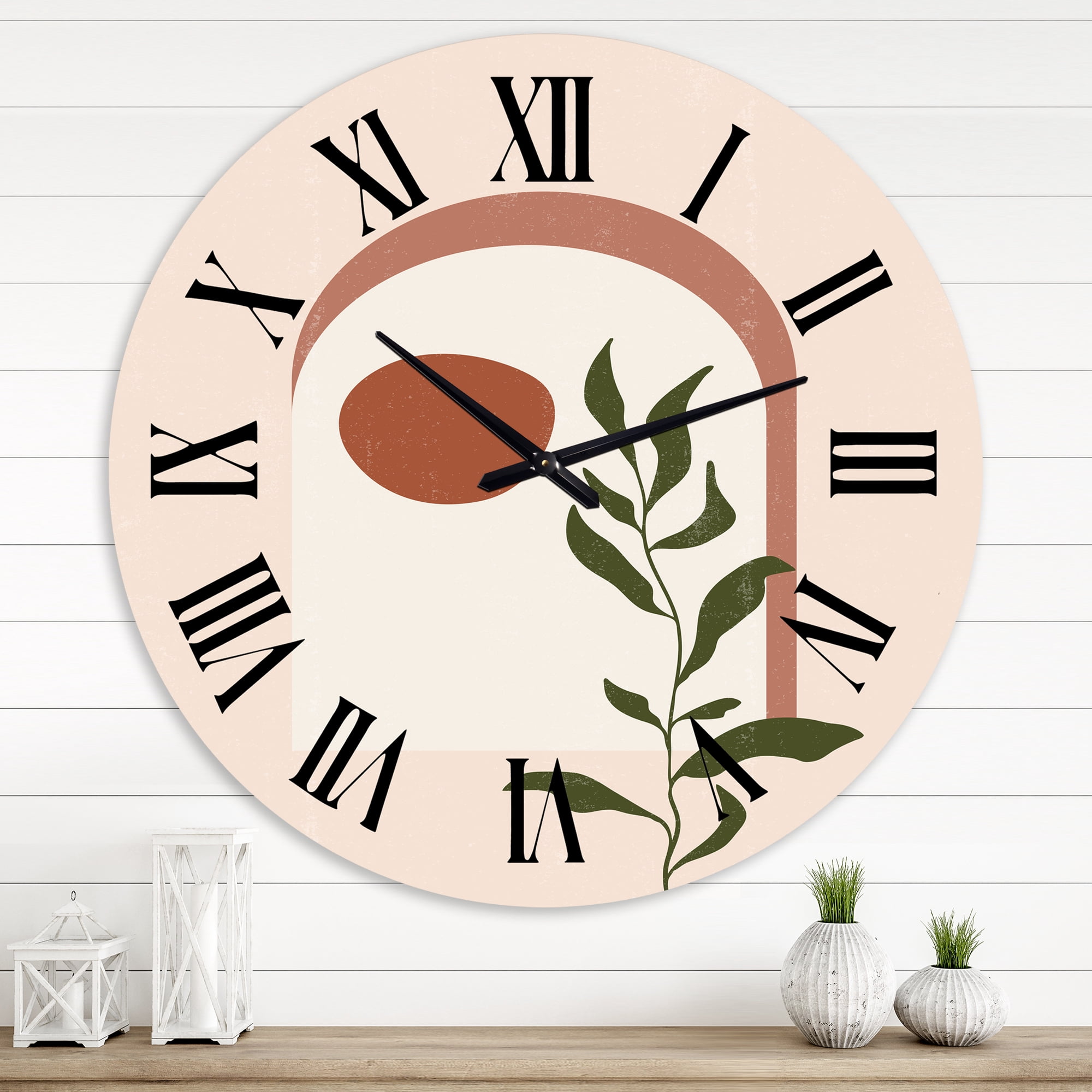 Designart 1 in Modern,Contemporary Wall Clock