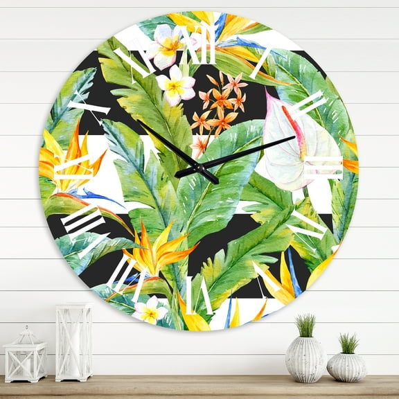 Designart 1 in Modern,Contemporary Wall Clock