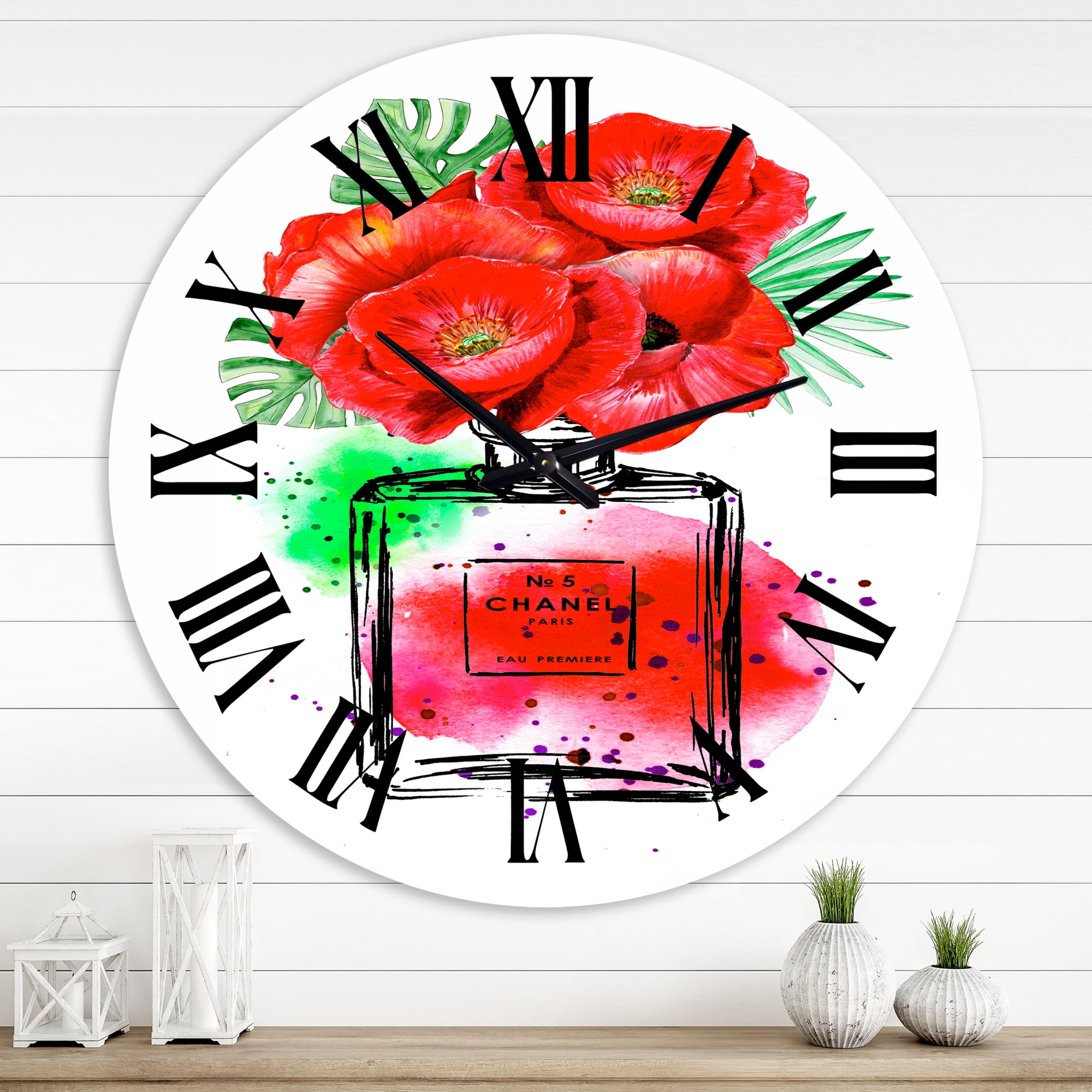 Designart 1 in Modern,Contemporary Wall Clock