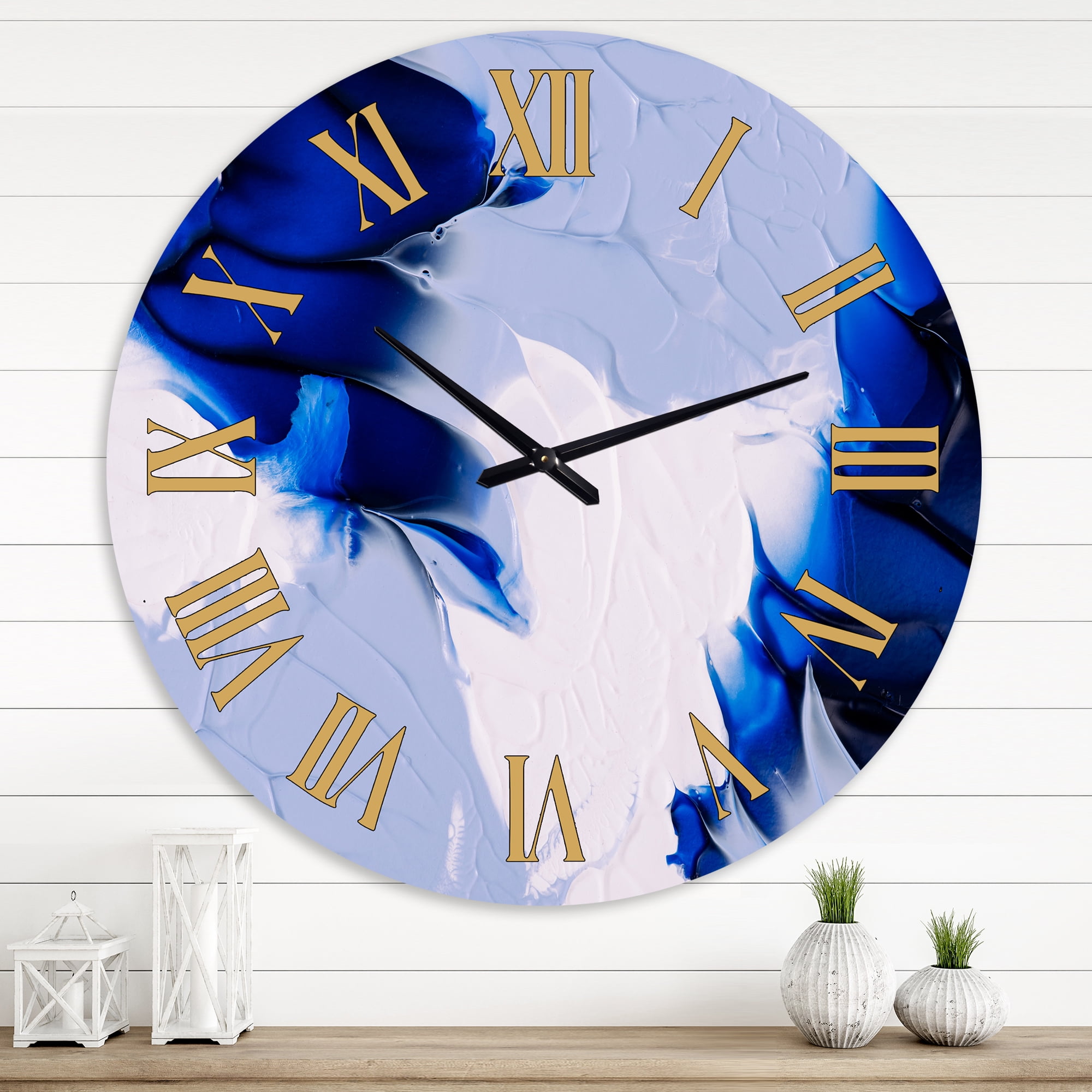Designart 1 in Modern,Contemporary Wall Clock