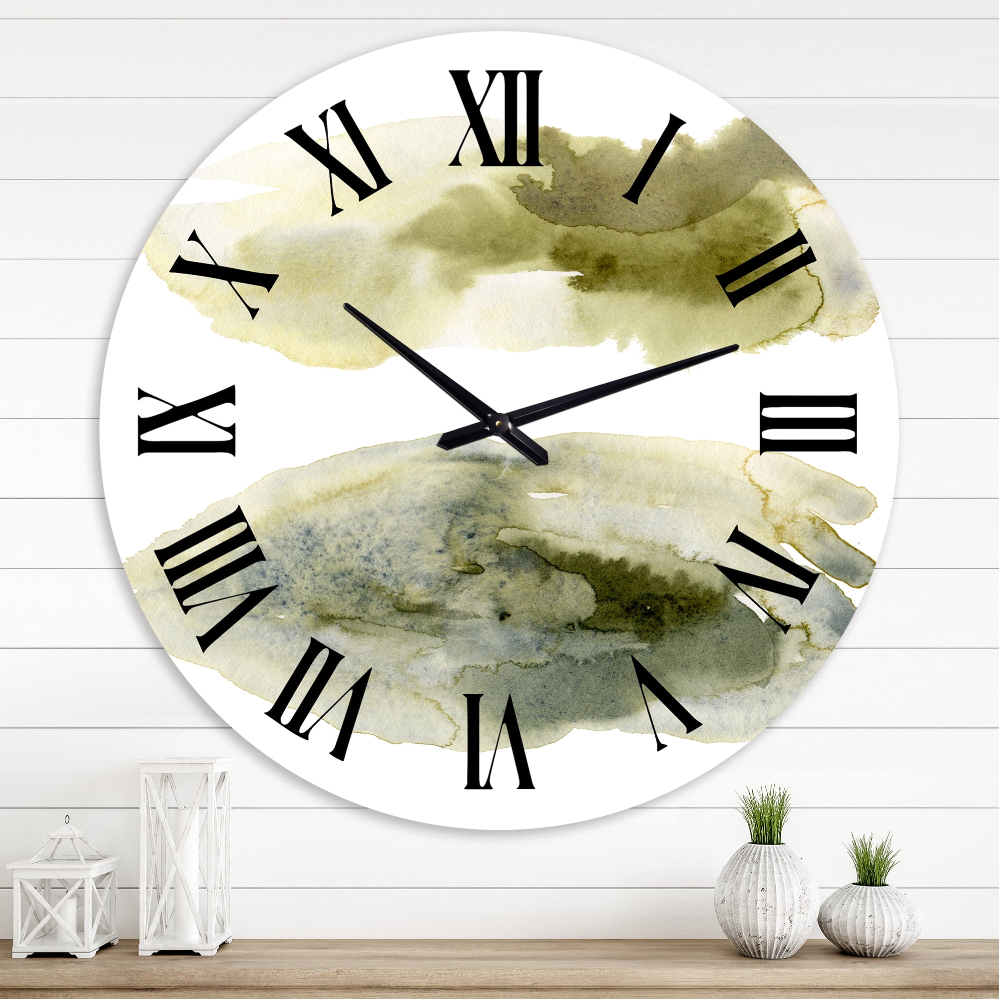 Designart 1 in Modern,Contemporary Wall Clock