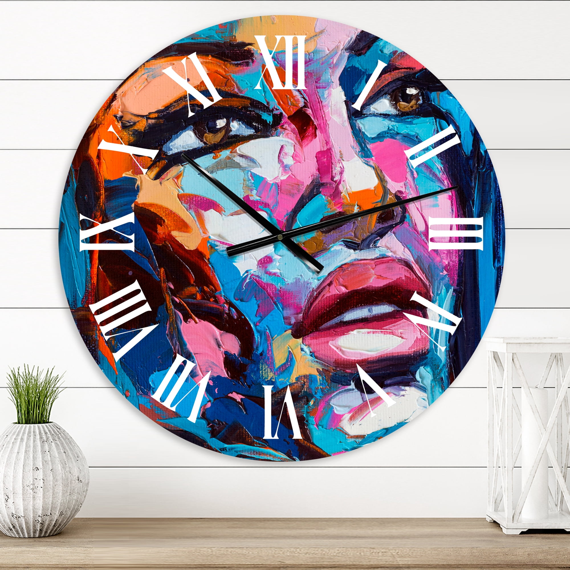 Designart 1 in Modern,Contemporary Wall Clock