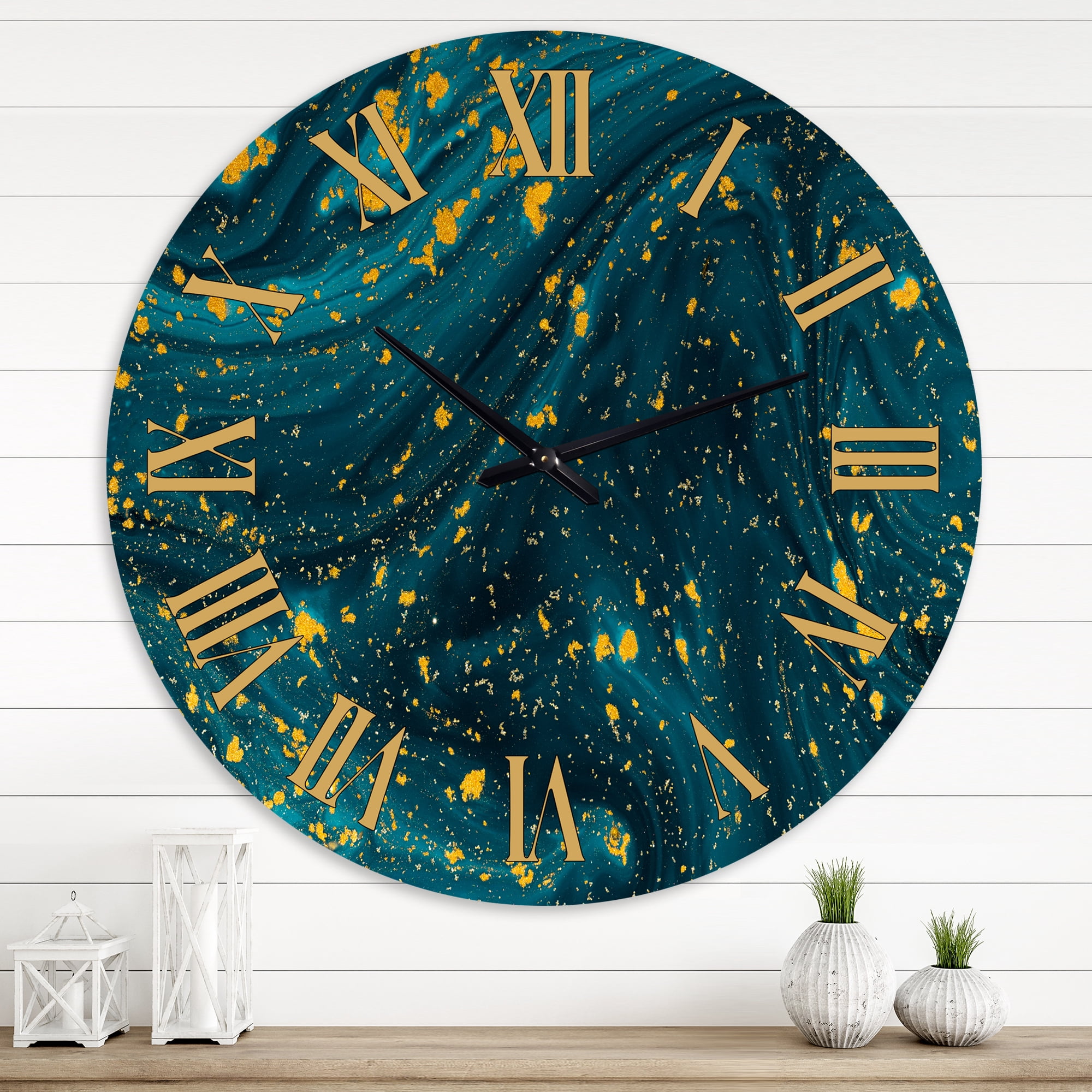 Designart 1 in Modern,Contemporary Wall Clock