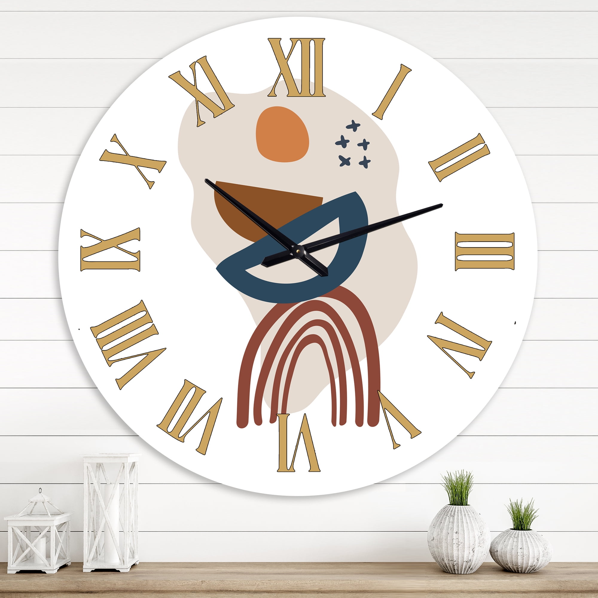 Designart 1 in Modern,Contemporary Wall Clock