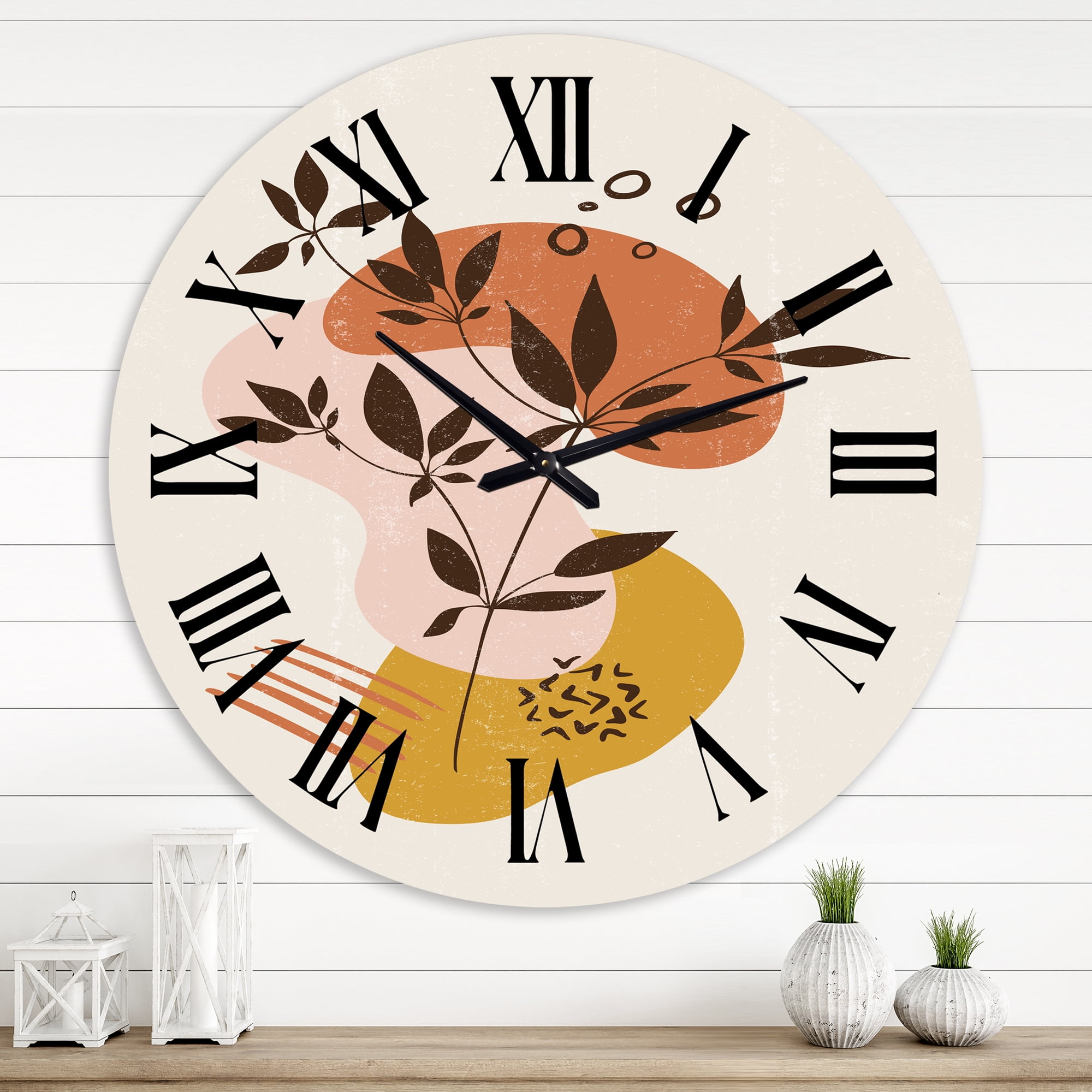 Designart 1 in Modern,Contemporary Wall Clock
