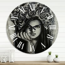 Designart 1 in Modern,Contemporary Wall Clock