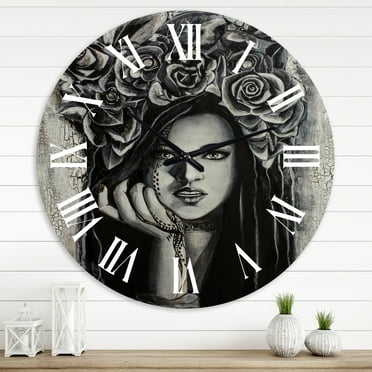 Designart 1 in Modern,Contemporary Wall Clock