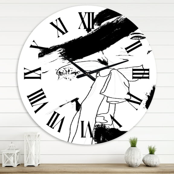Designart 1 in Modern,Contemporary Wall Clock