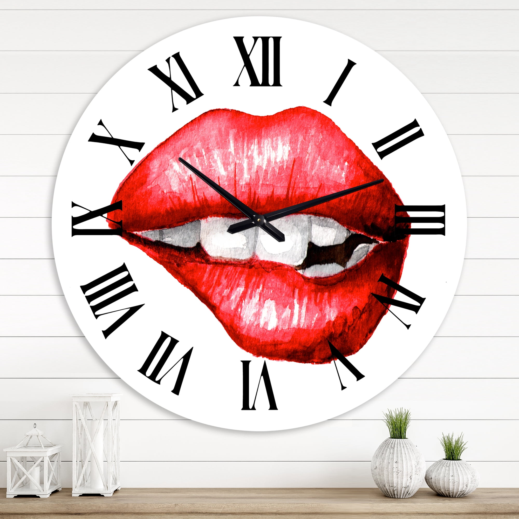 Designart 1 in Modern,Contemporary Wall Clock