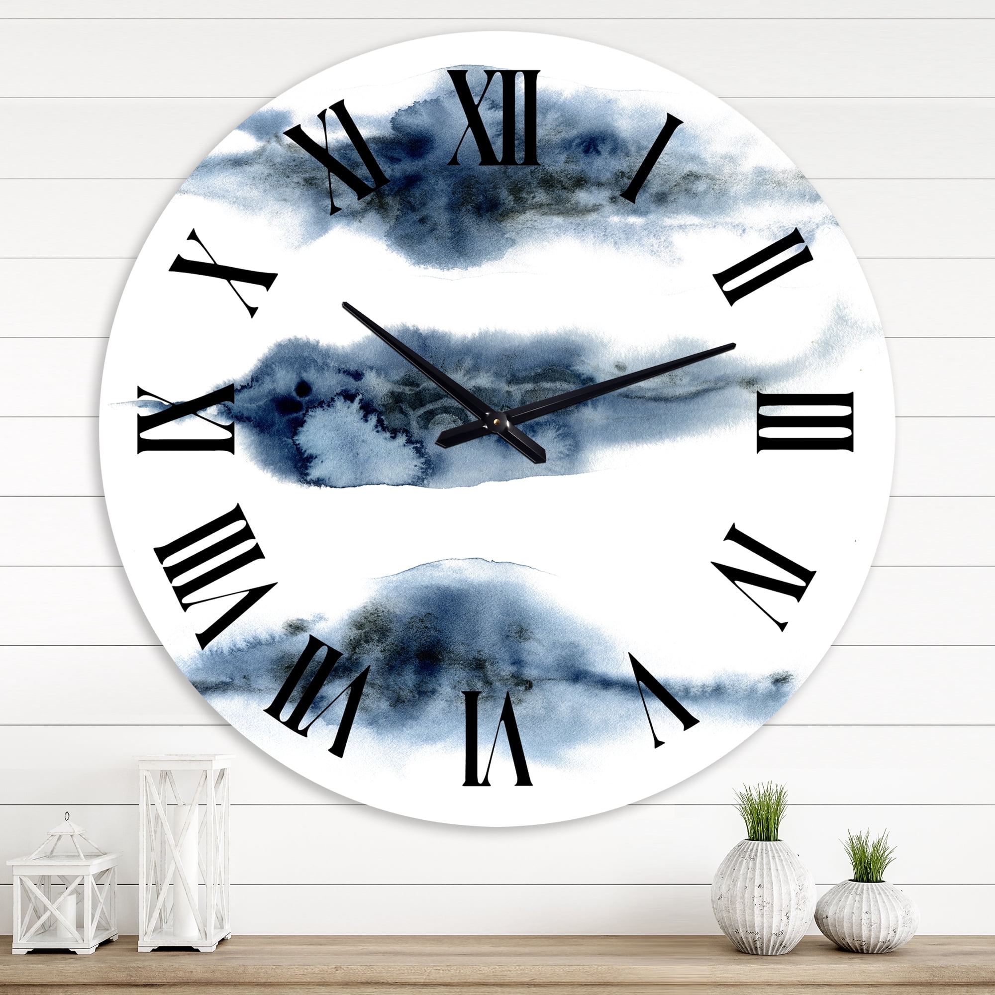 Designart 1 in Modern,Contemporary Wall Clock