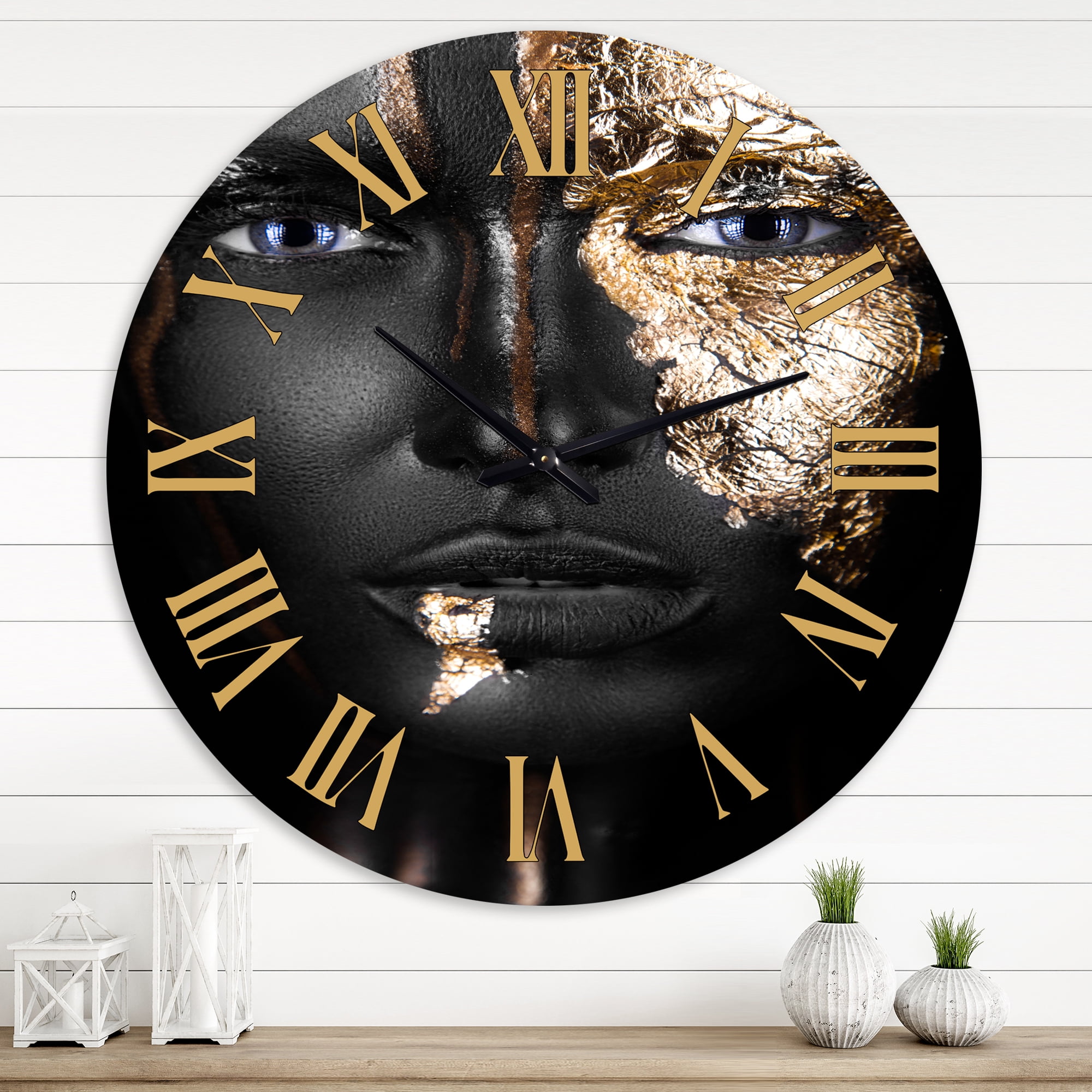 Designart 1 in Modern,Contemporary Wall Clock