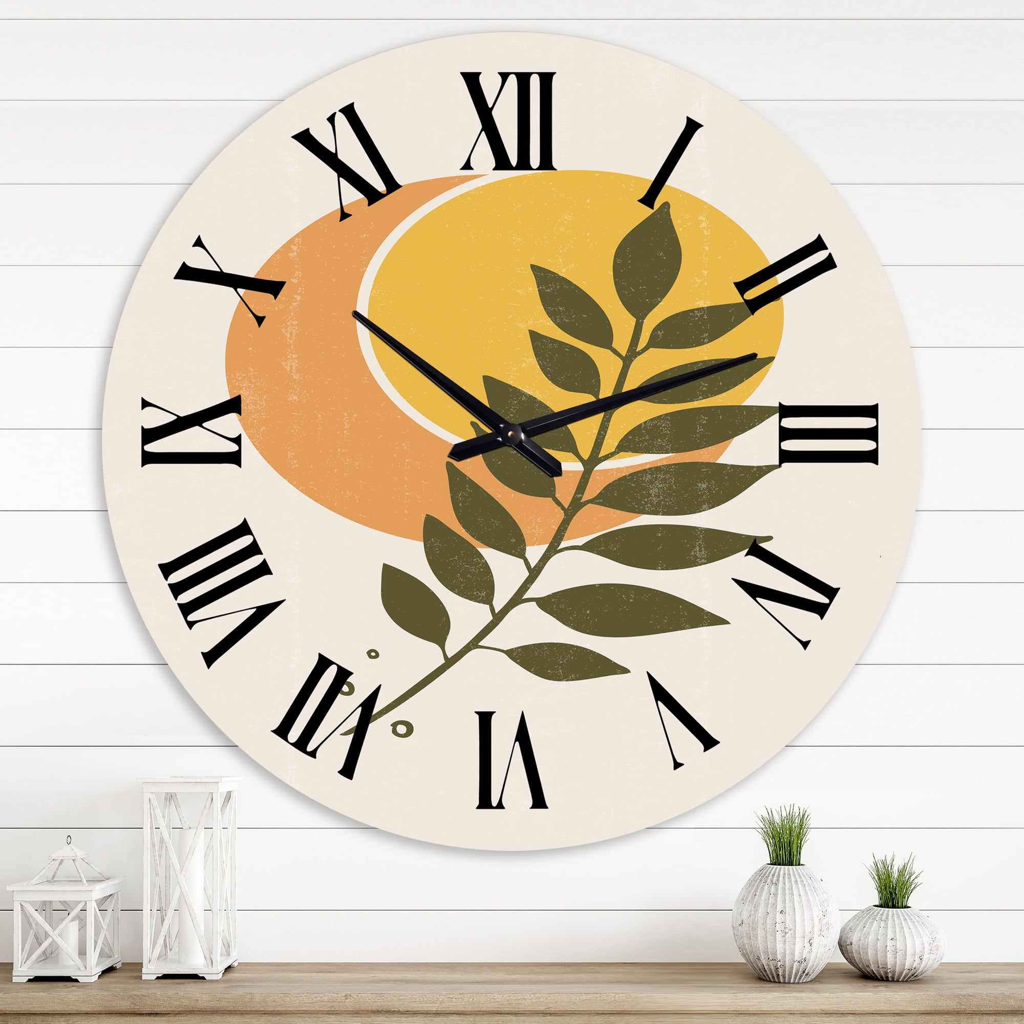 Designart 1 in Modern,Contemporary Wall Clock