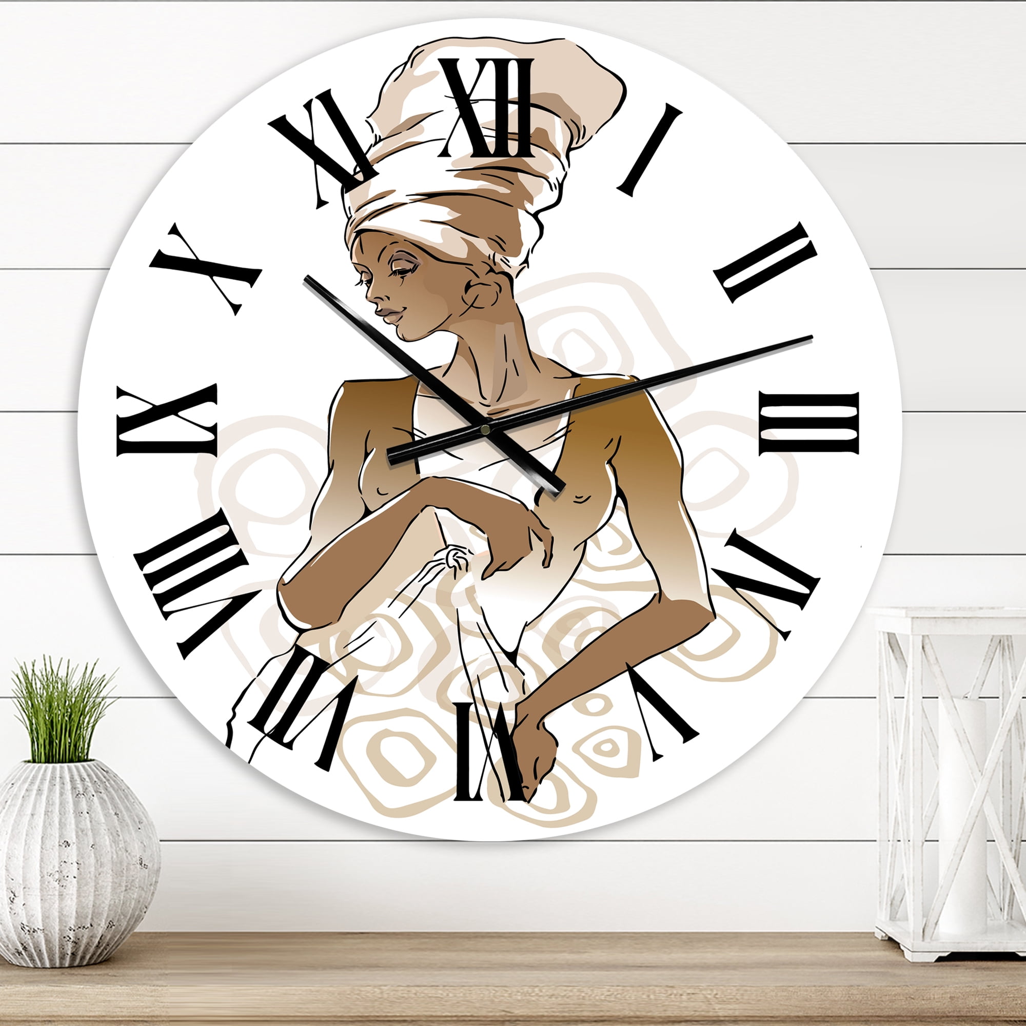 Designart 1 in Modern,Contemporary Wall Clock