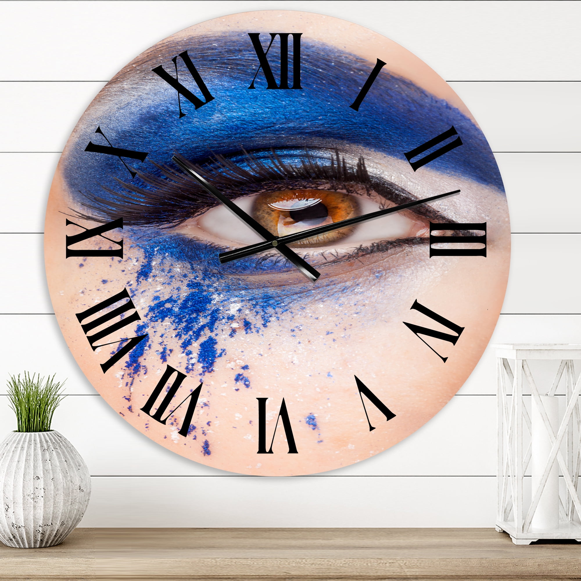 Designart 1 in Modern,Contemporary Wall Clock