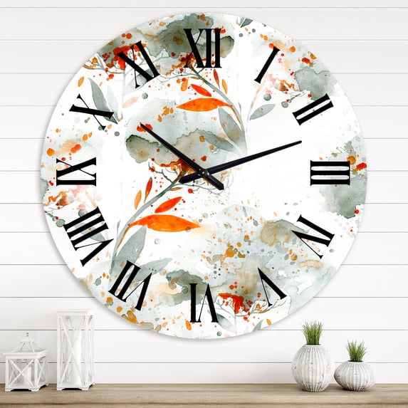 Designart 1 in Modern,Contemporary Wall Clock