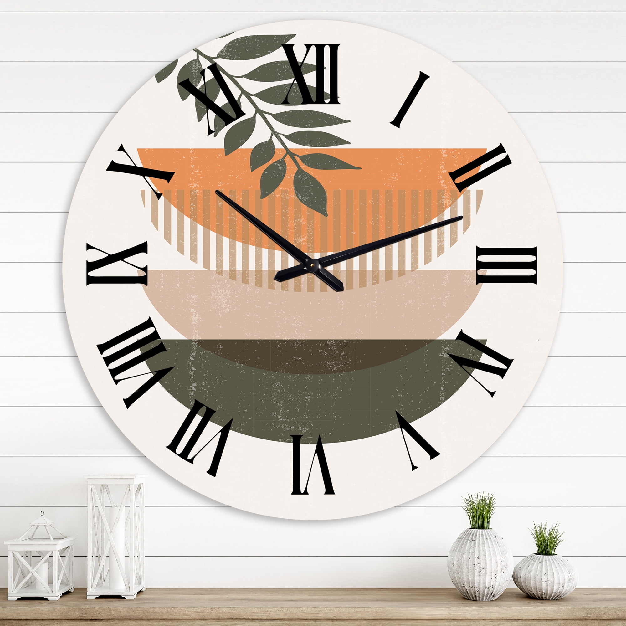 Designart 1 in Modern,Contemporary Wall Clock