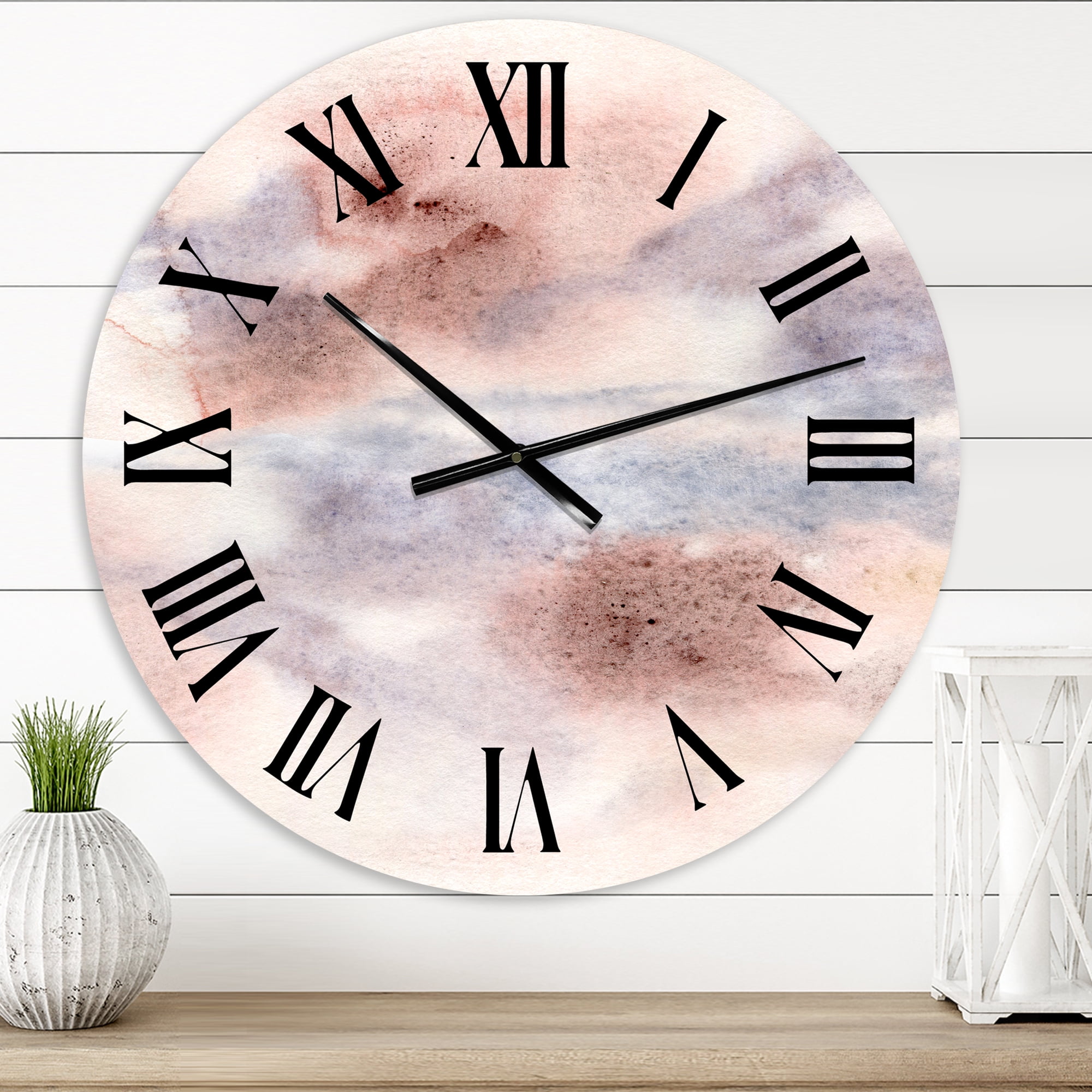 Designart 1 in Modern,Contemporary Wall Clock