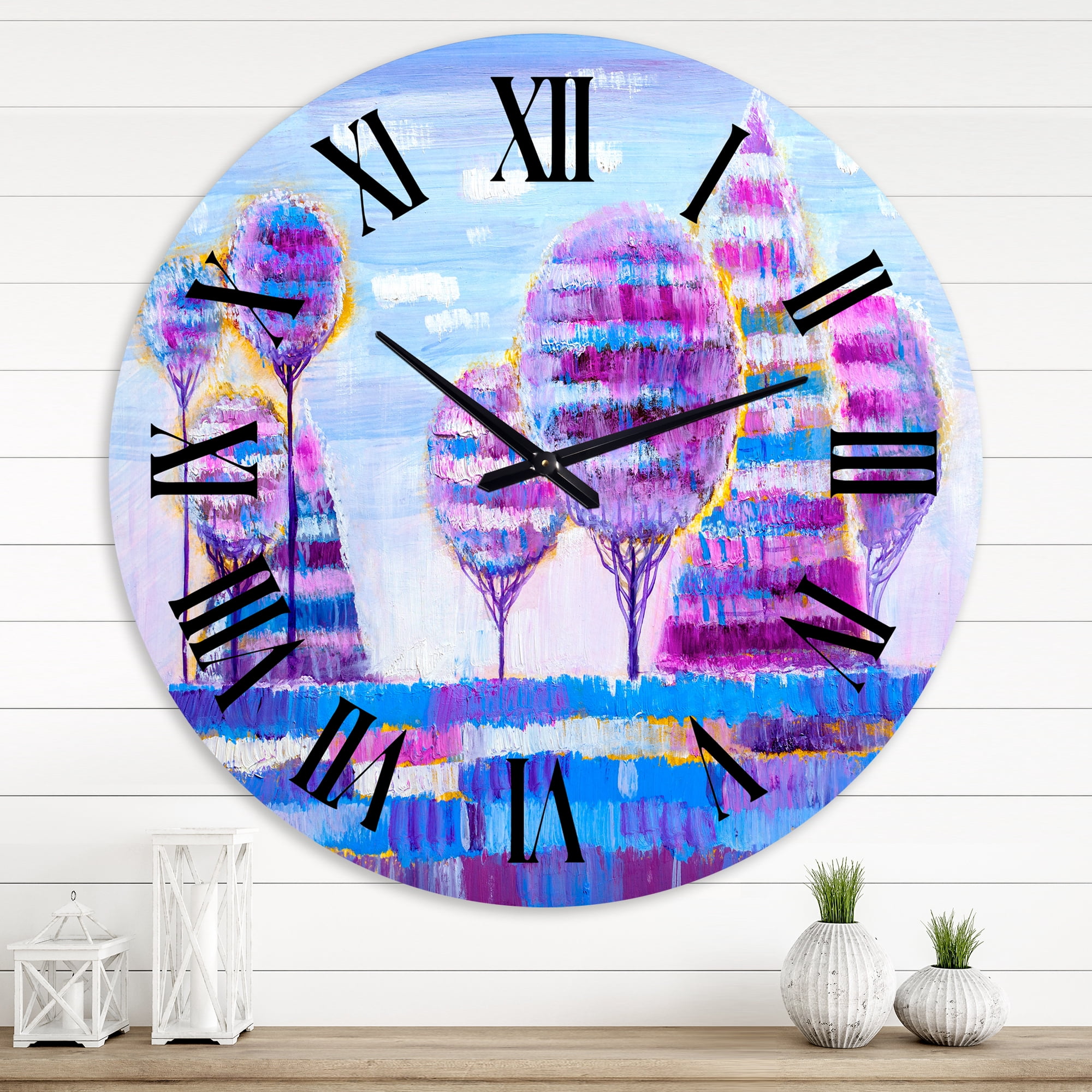 Designart 1 in Modern,Contemporary Wall Clock