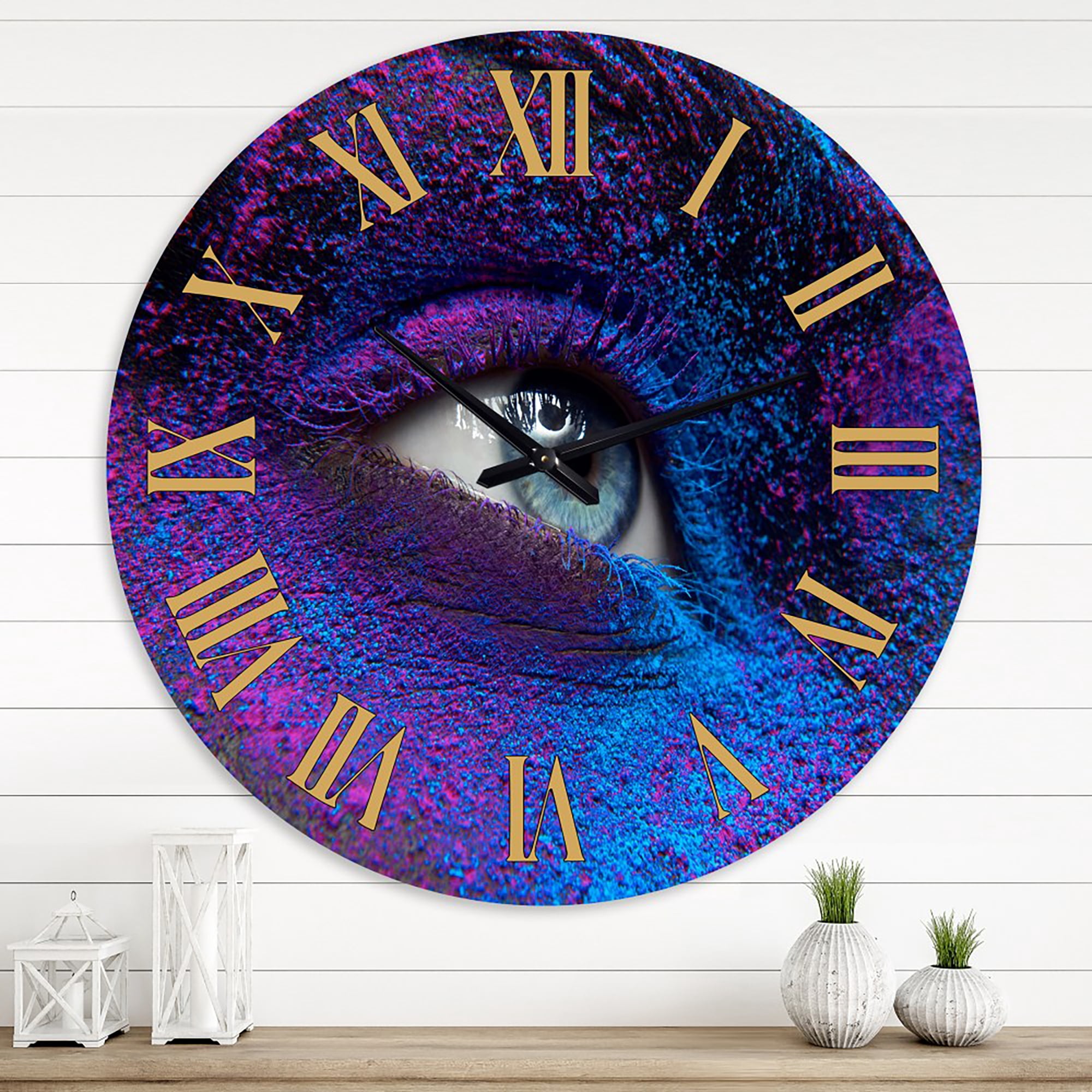 Designart 1 in Modern,Contemporary Wall Clock