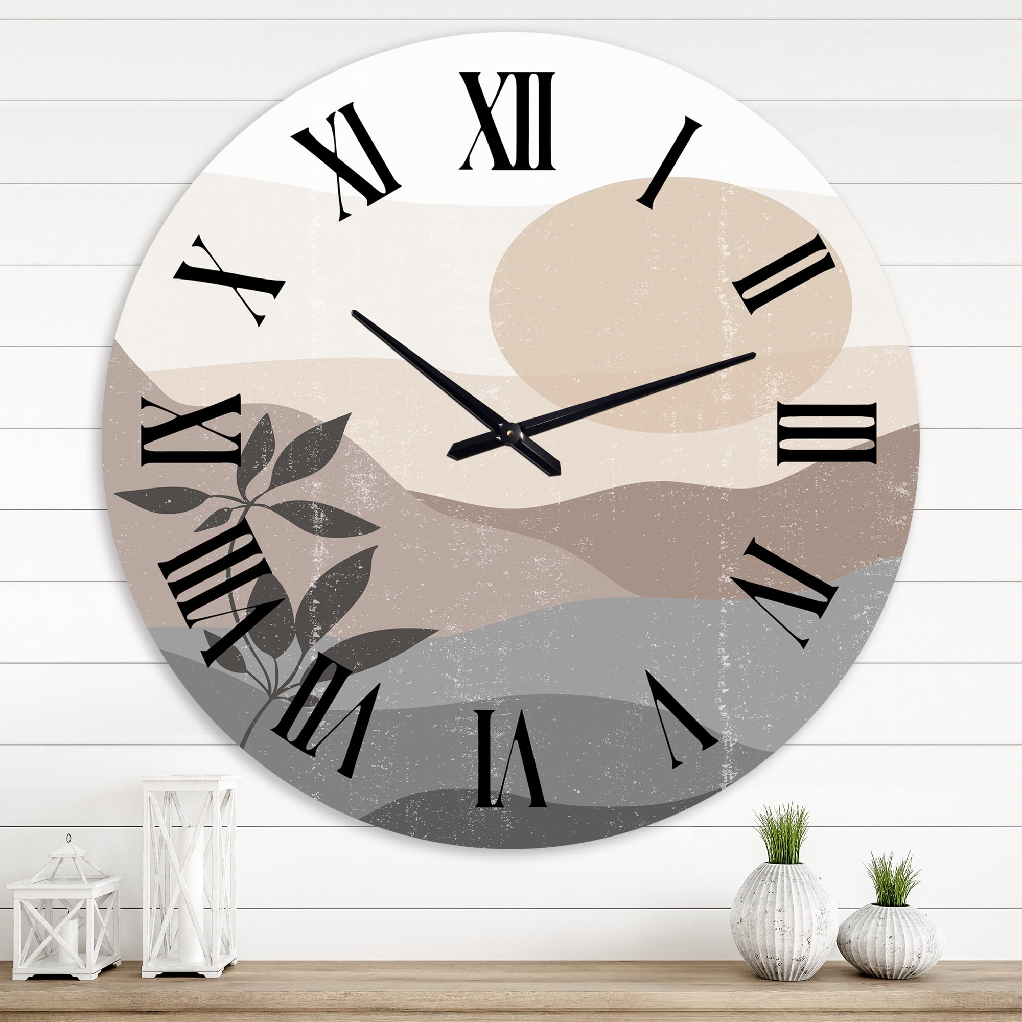Designart 1 in Modern,Contemporary Wall Clock