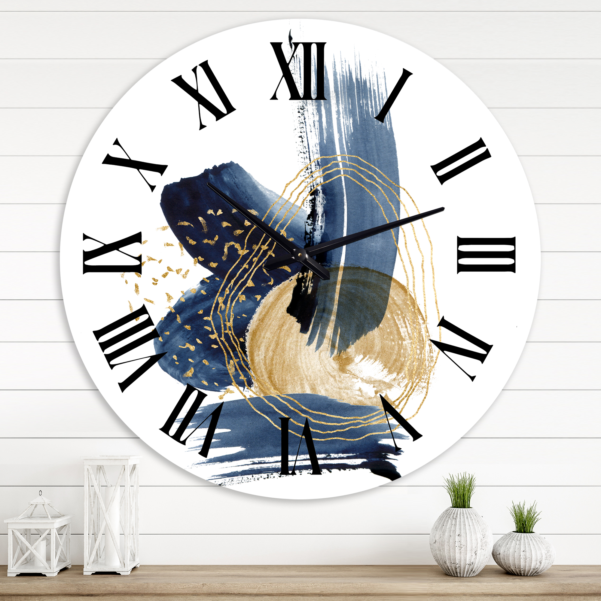 Designart 1 in Modern,Contemporary Wall Clock