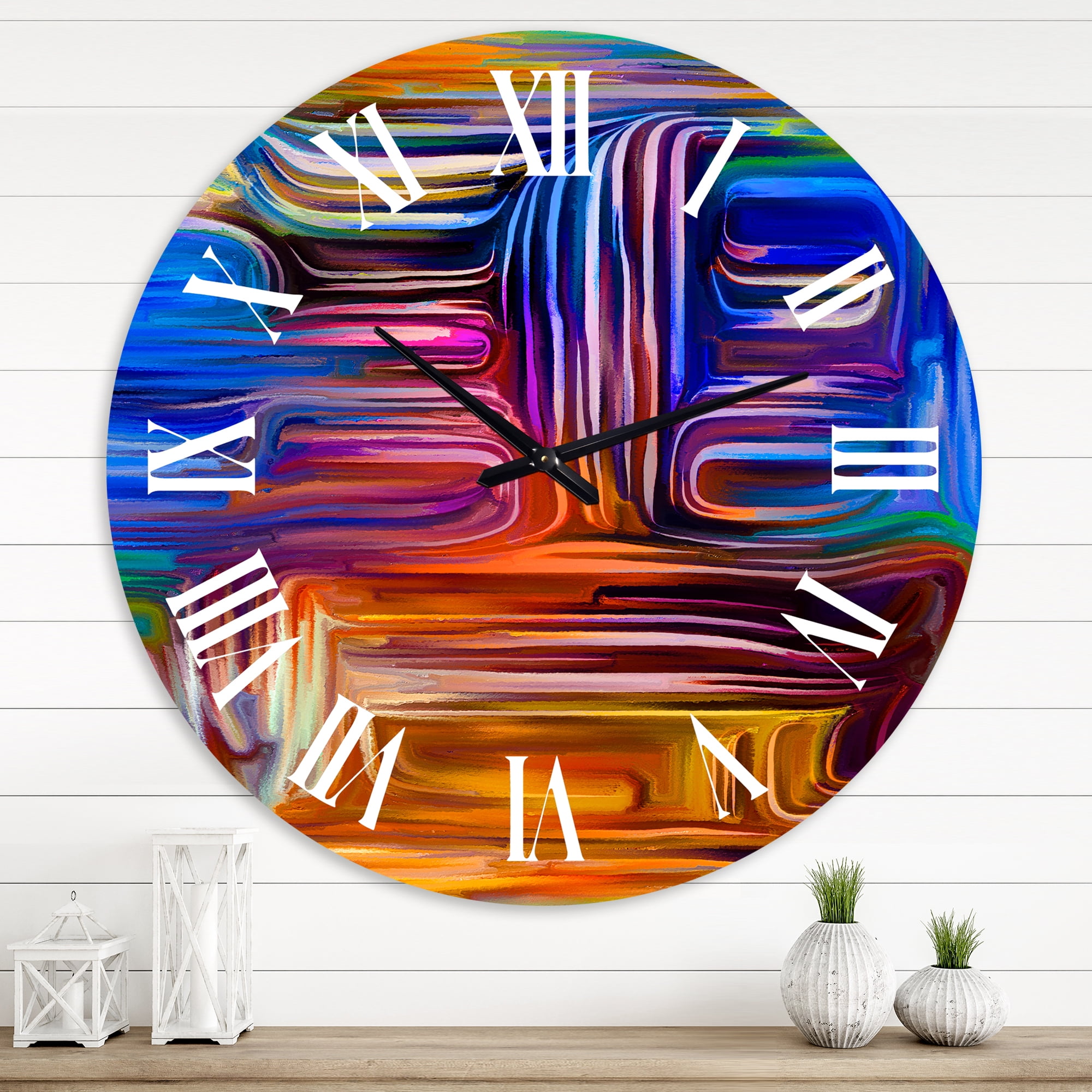 Designart 1 in Modern,Contemporary Wall Clock