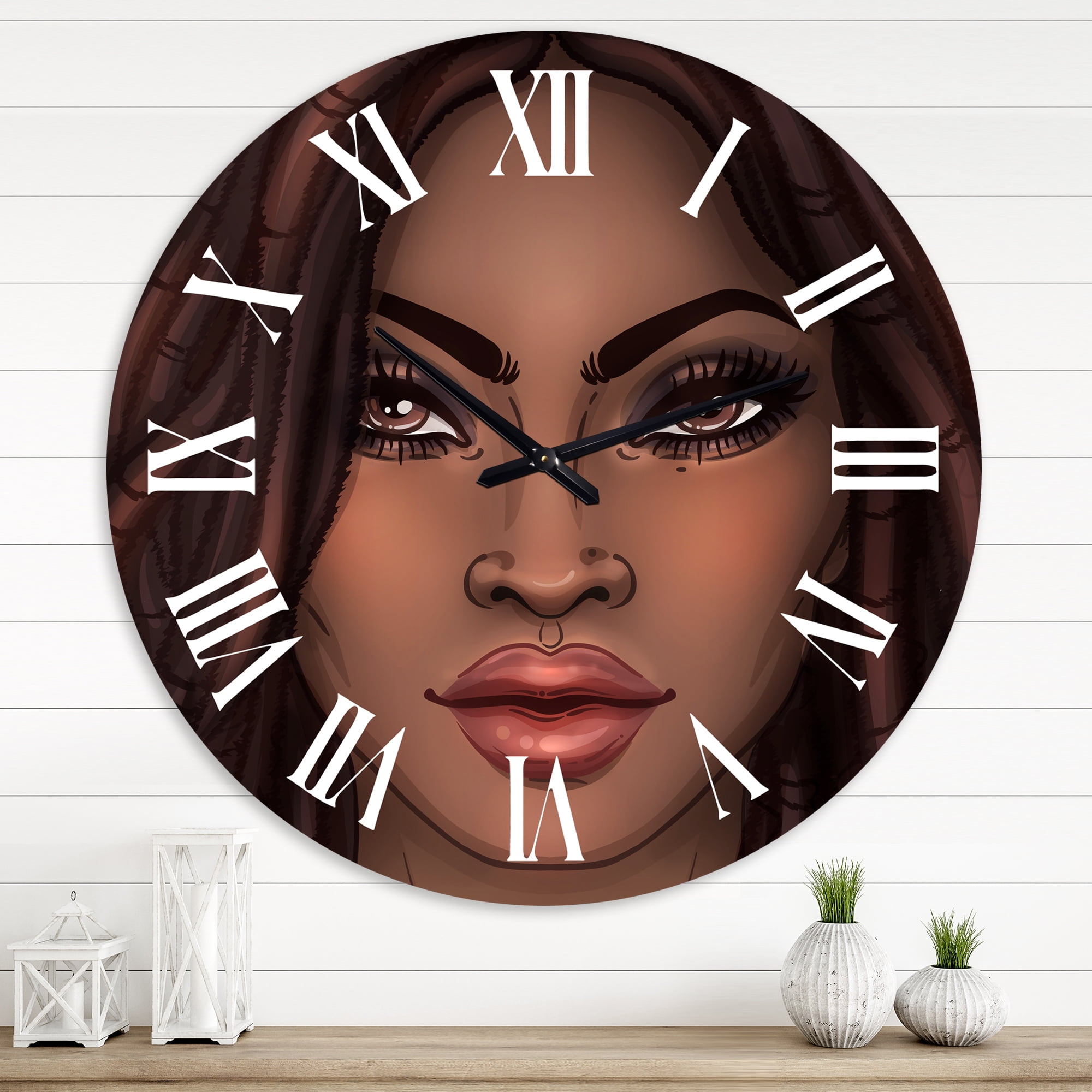 Designart 1 in Modern,Contemporary Wall Clock
