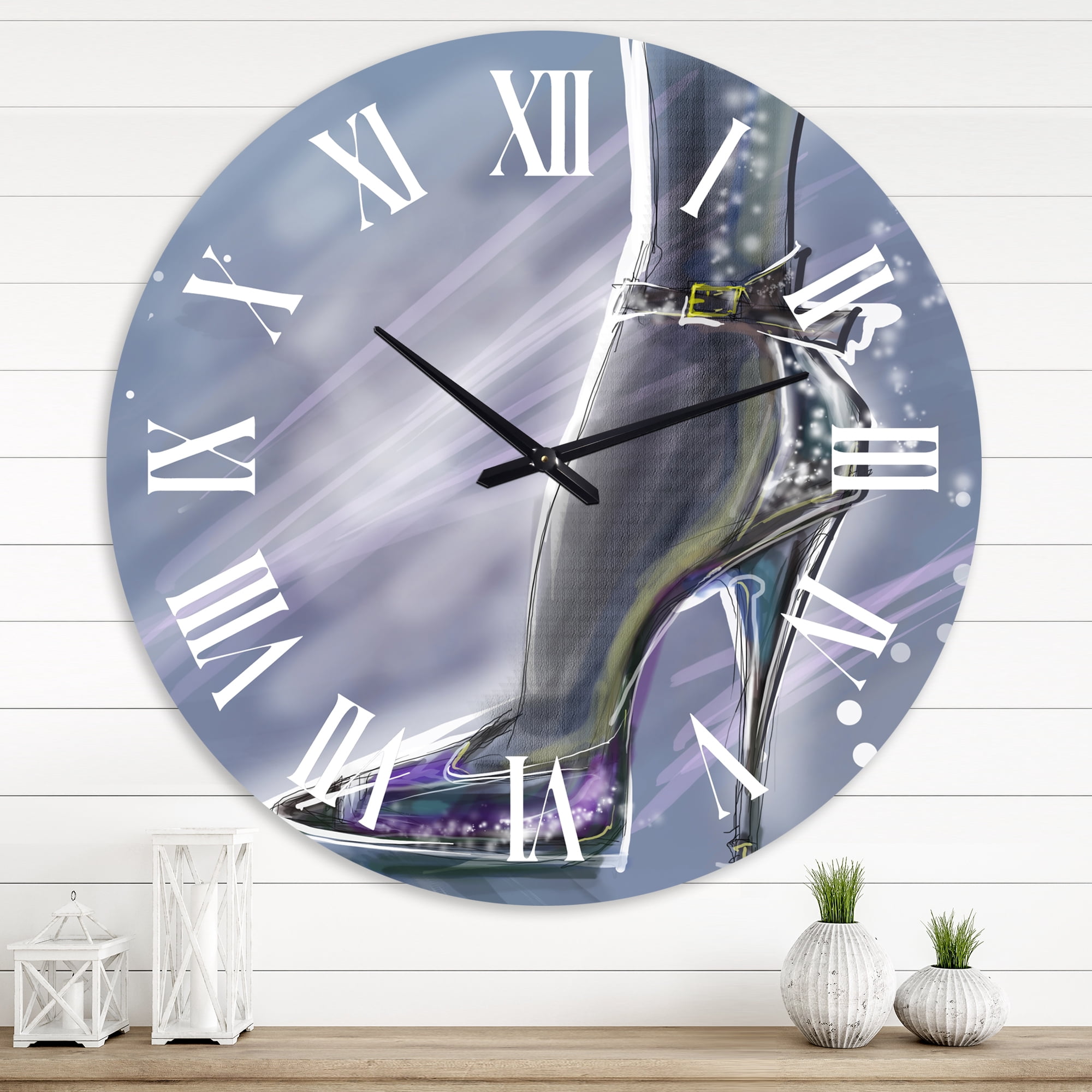 Designart 1 in Modern,Contemporary Wall Clock
