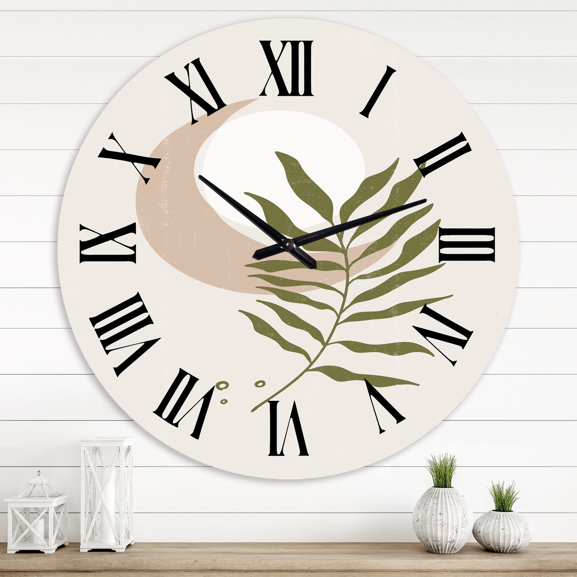 Designart 1 in Modern,Contemporary Wall Clock