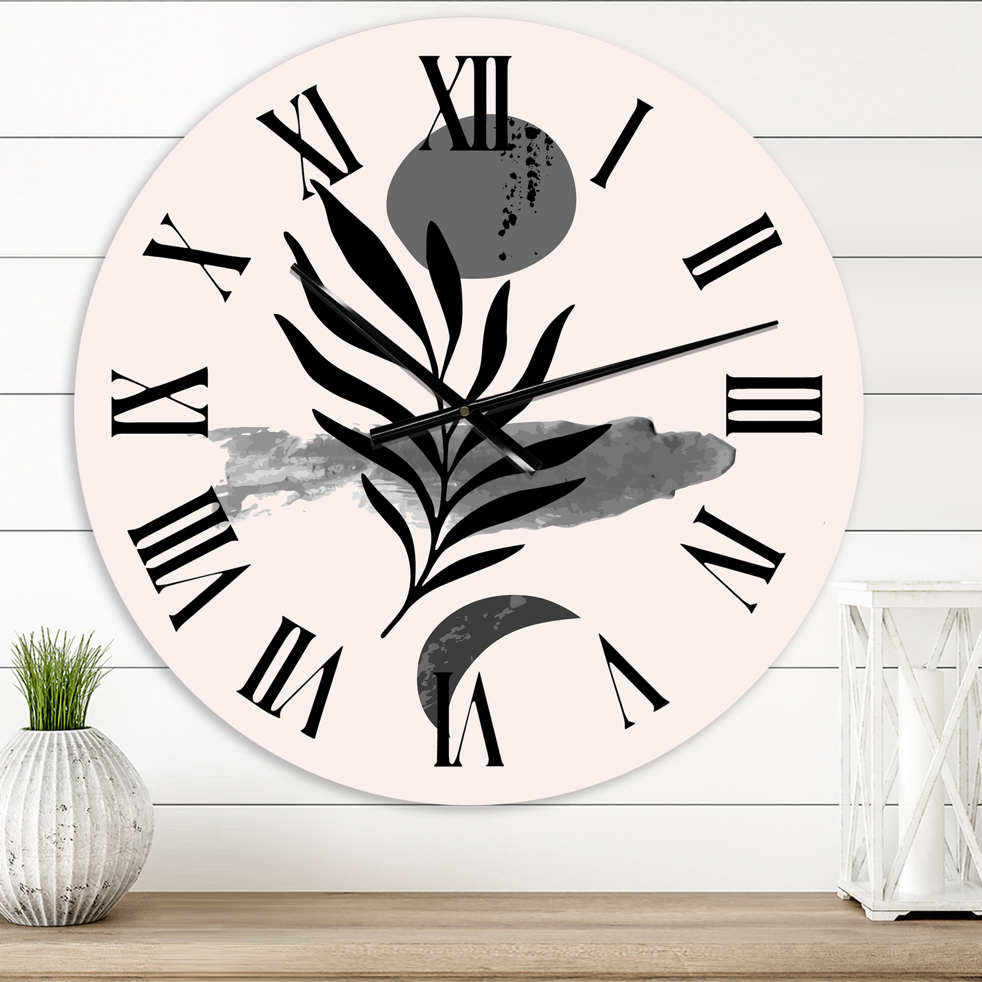 Designart 1 in Modern,Contemporary Wall Clock