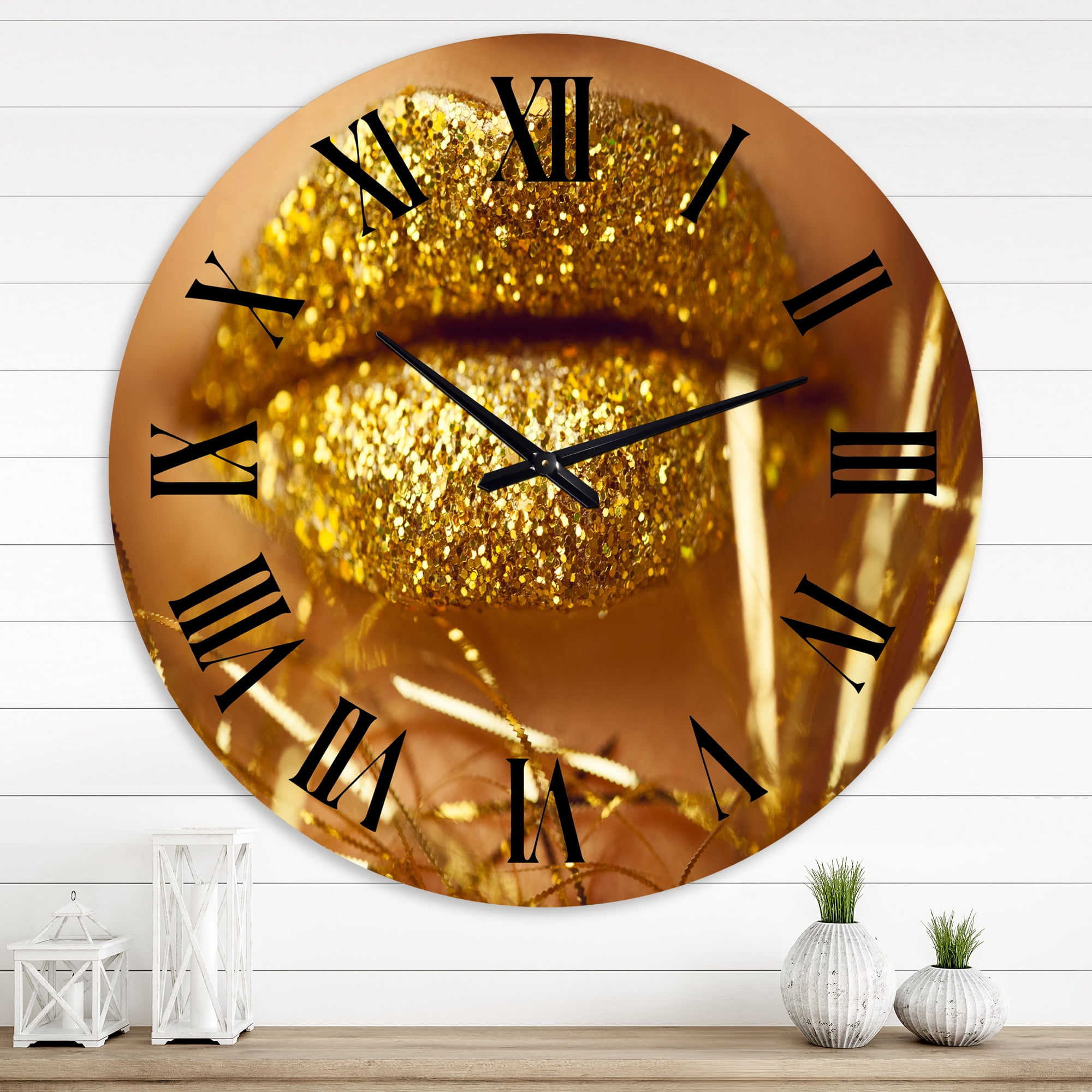 Designart 1 in Modern,Contemporary Wall Clock